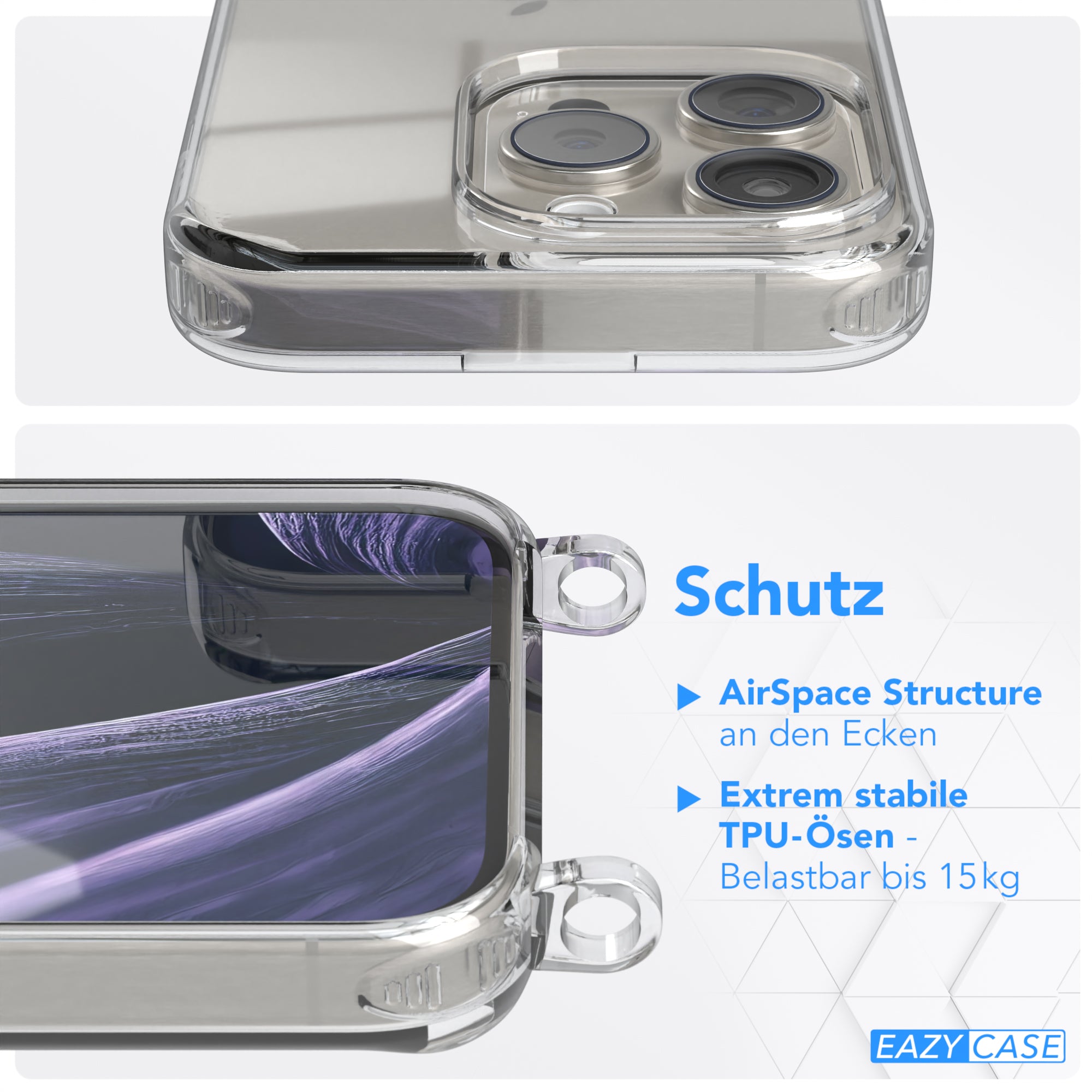 iPhone 15 Pro Hülle + breites Band