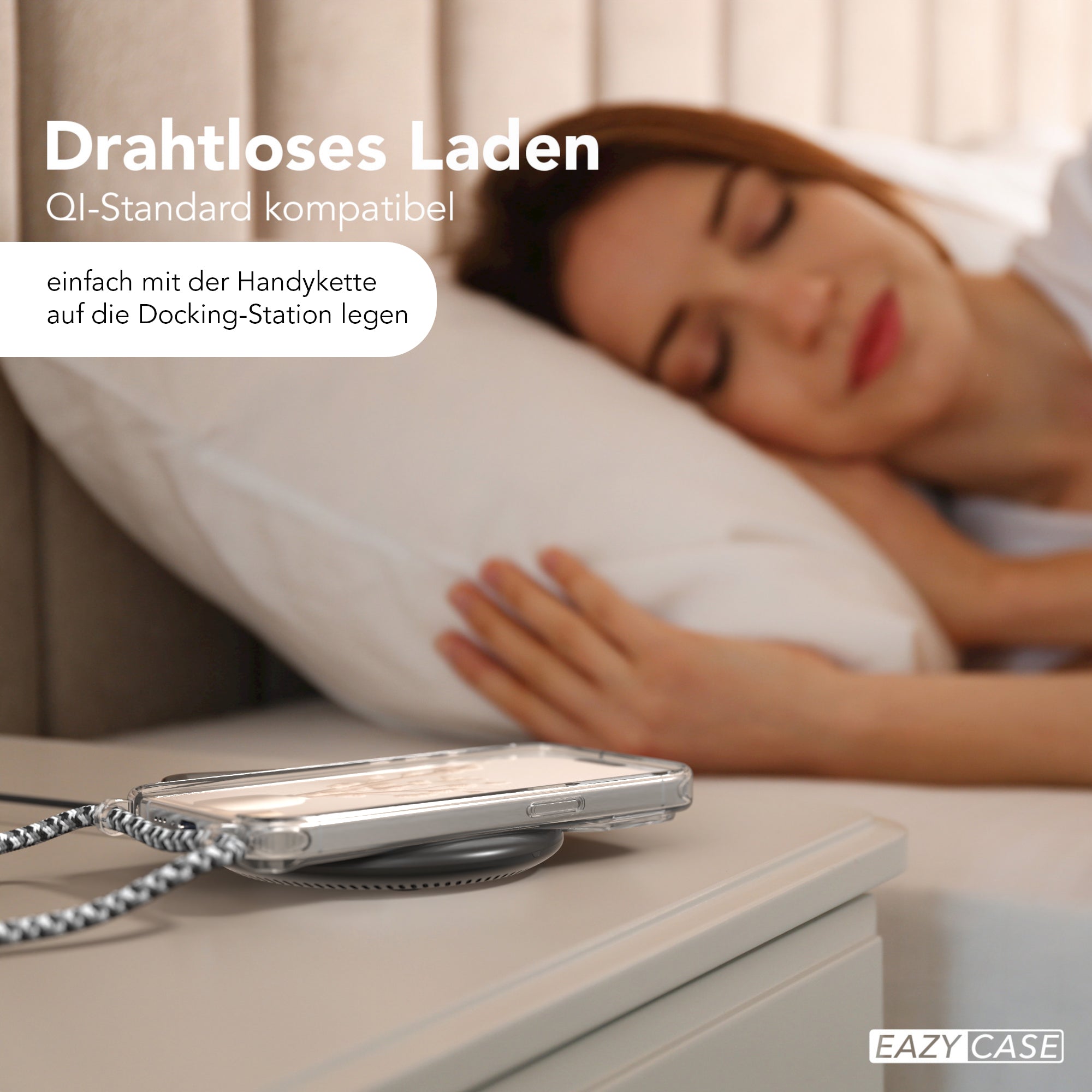 iPhone 15 Pro transparente Hülle + Kordel mit MagSafe