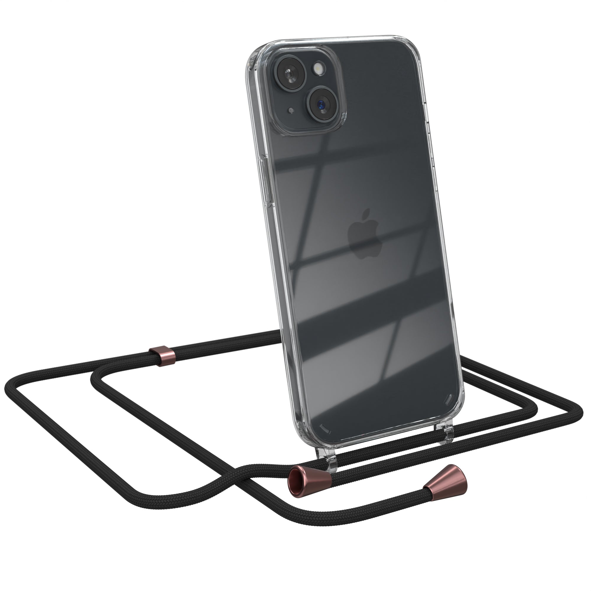 iPhone 15 Plus transparente Hülle + Kordel
