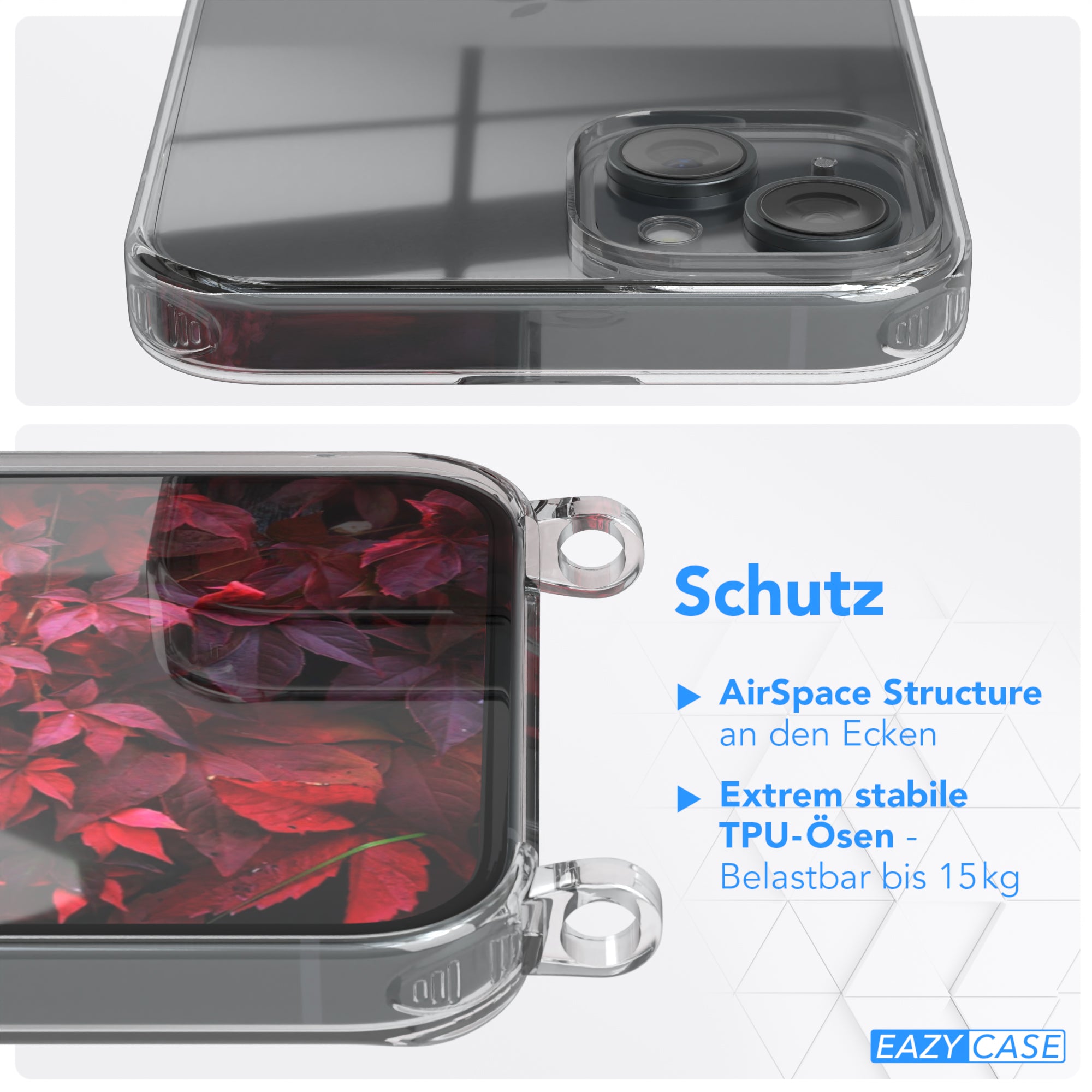 iPhone 15 Plus Hülle + breites Band