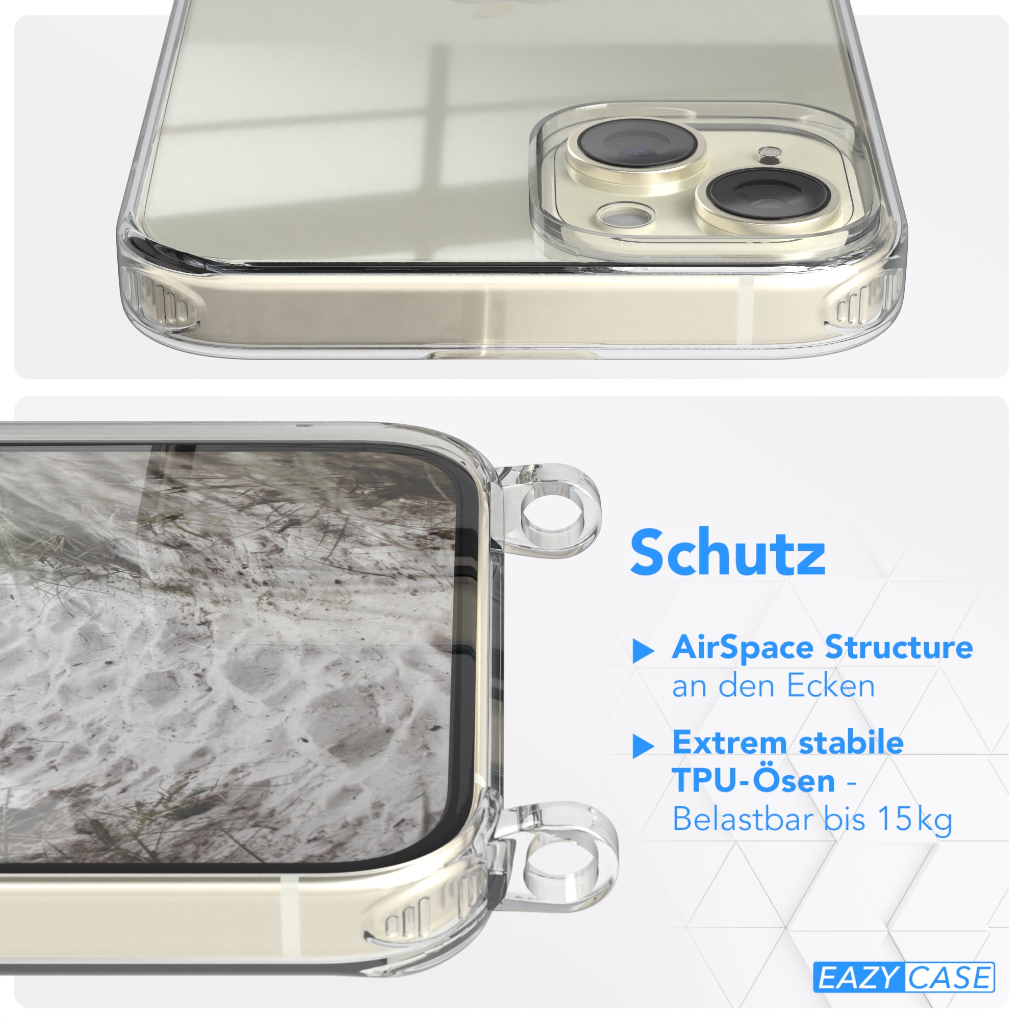 iPhone 15 Plus Hülle + breites Band