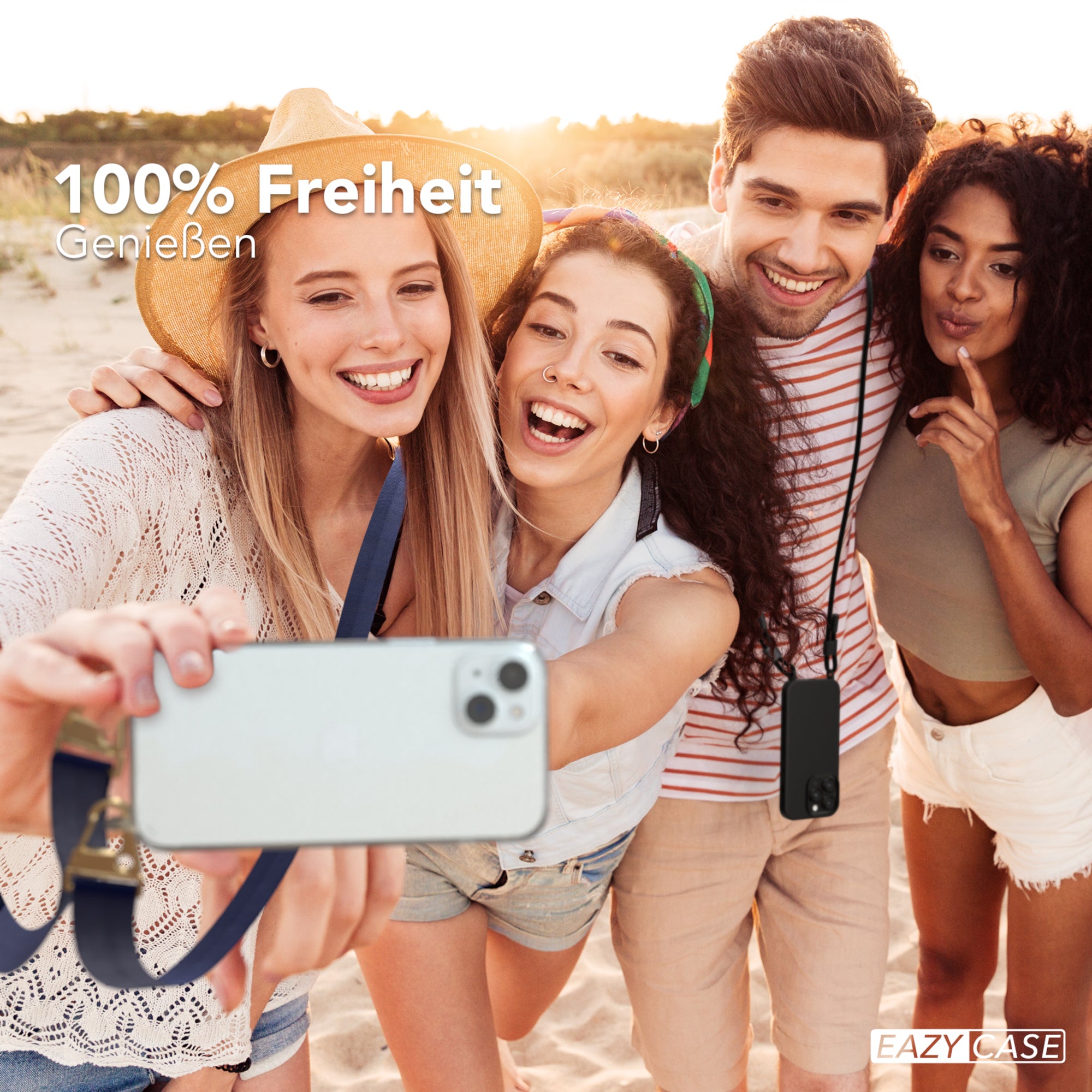 iPhone 15 Plus Hülle + breites Band