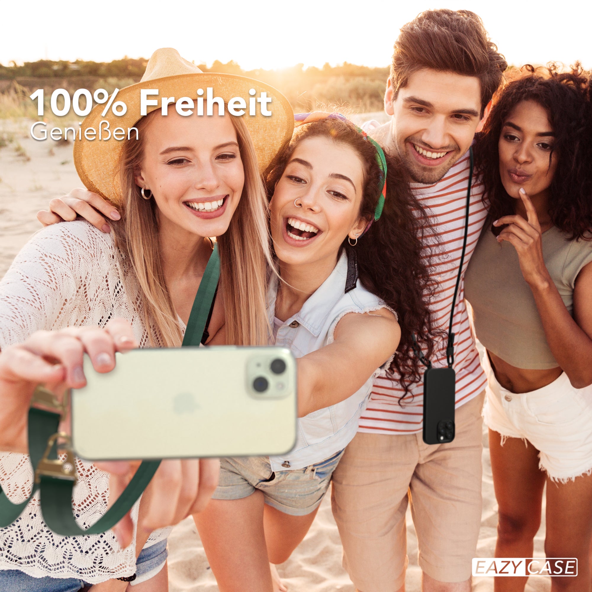 iPhone 15 Plus Hülle + breites Band