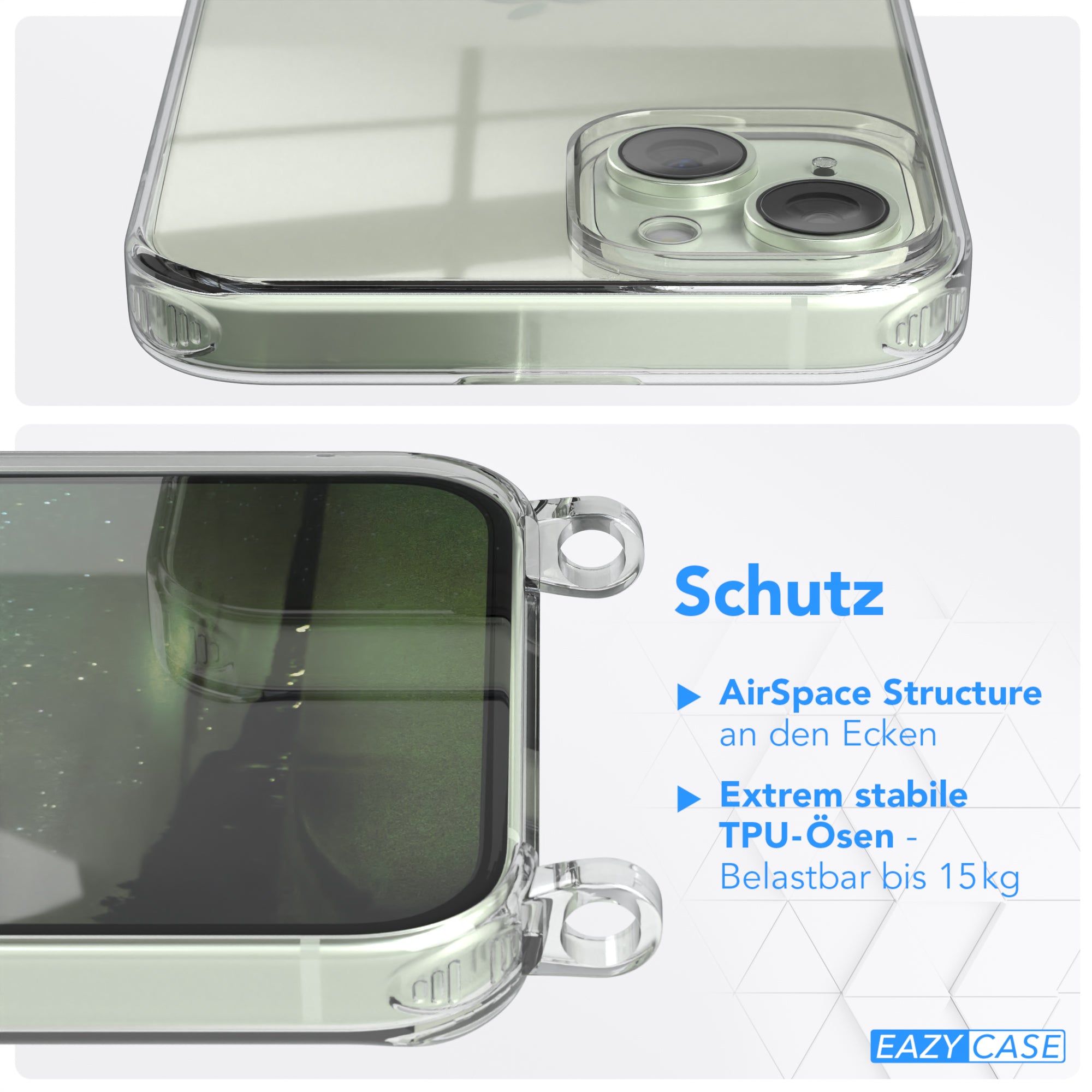 iPhone 15 Plus Hülle + breites Band