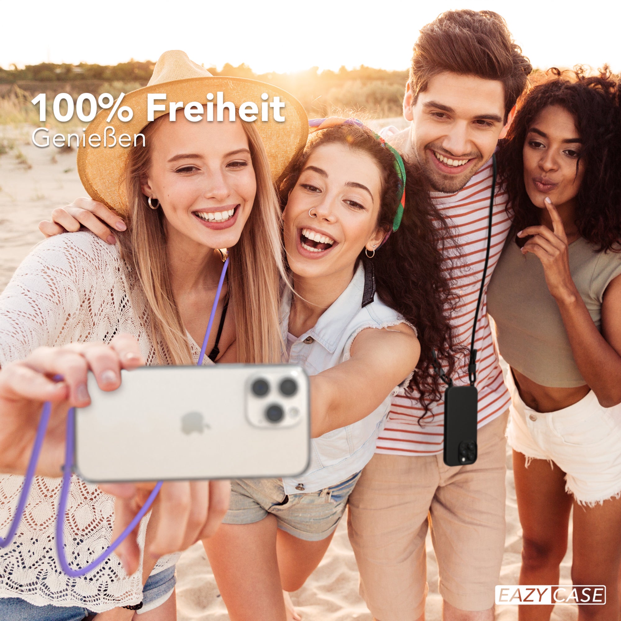 iPhone 15 Pro Max Hülle + Uni Kordel