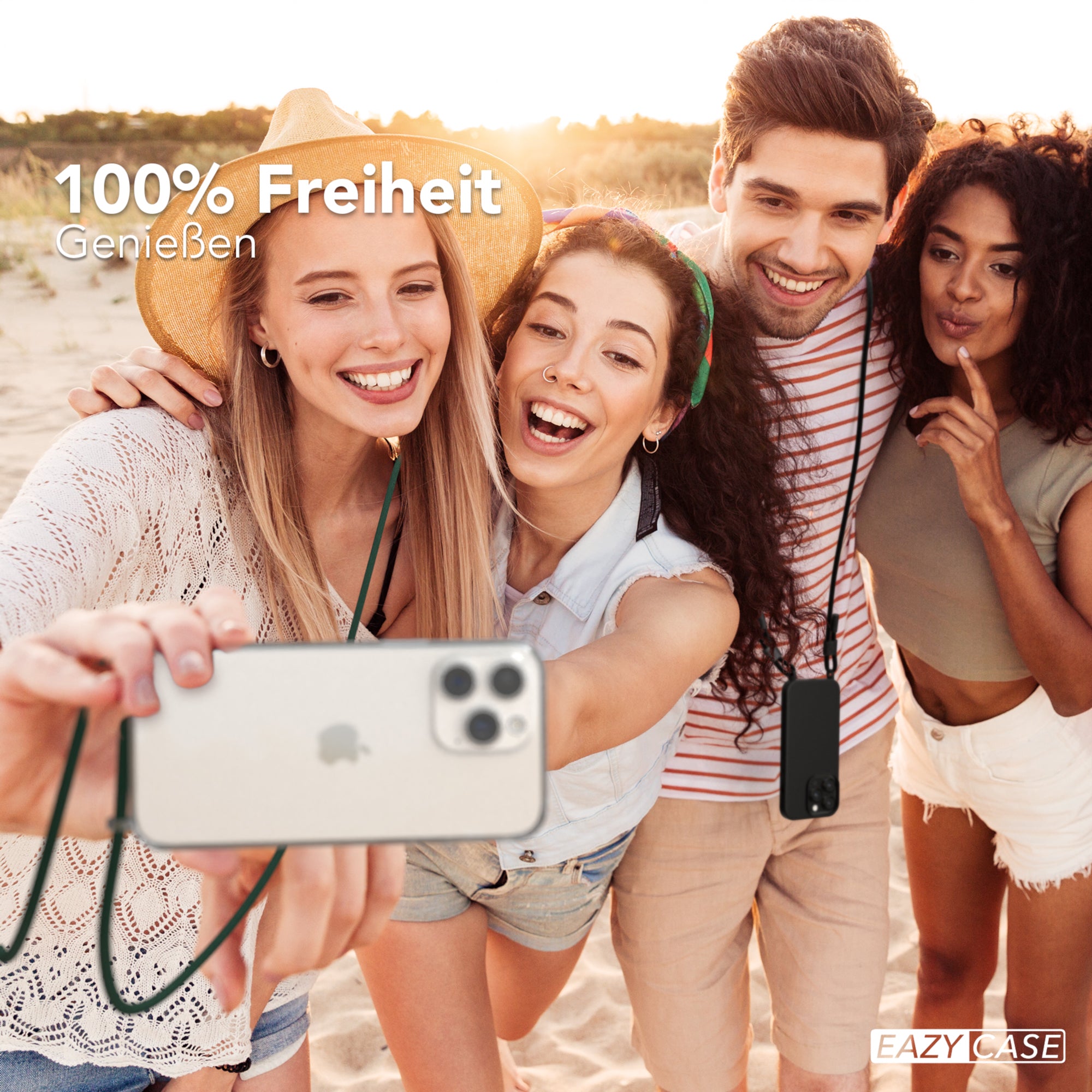 iPhone 15 Pro Max Hülle + Uni Kordel