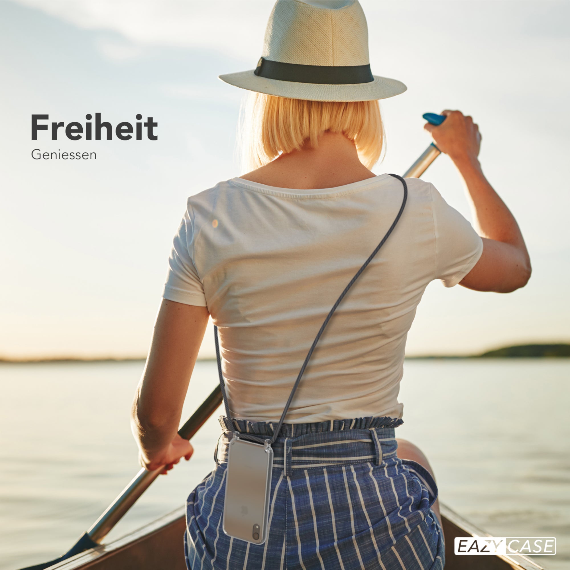 iPhone XR transparente Hülle + Kordel