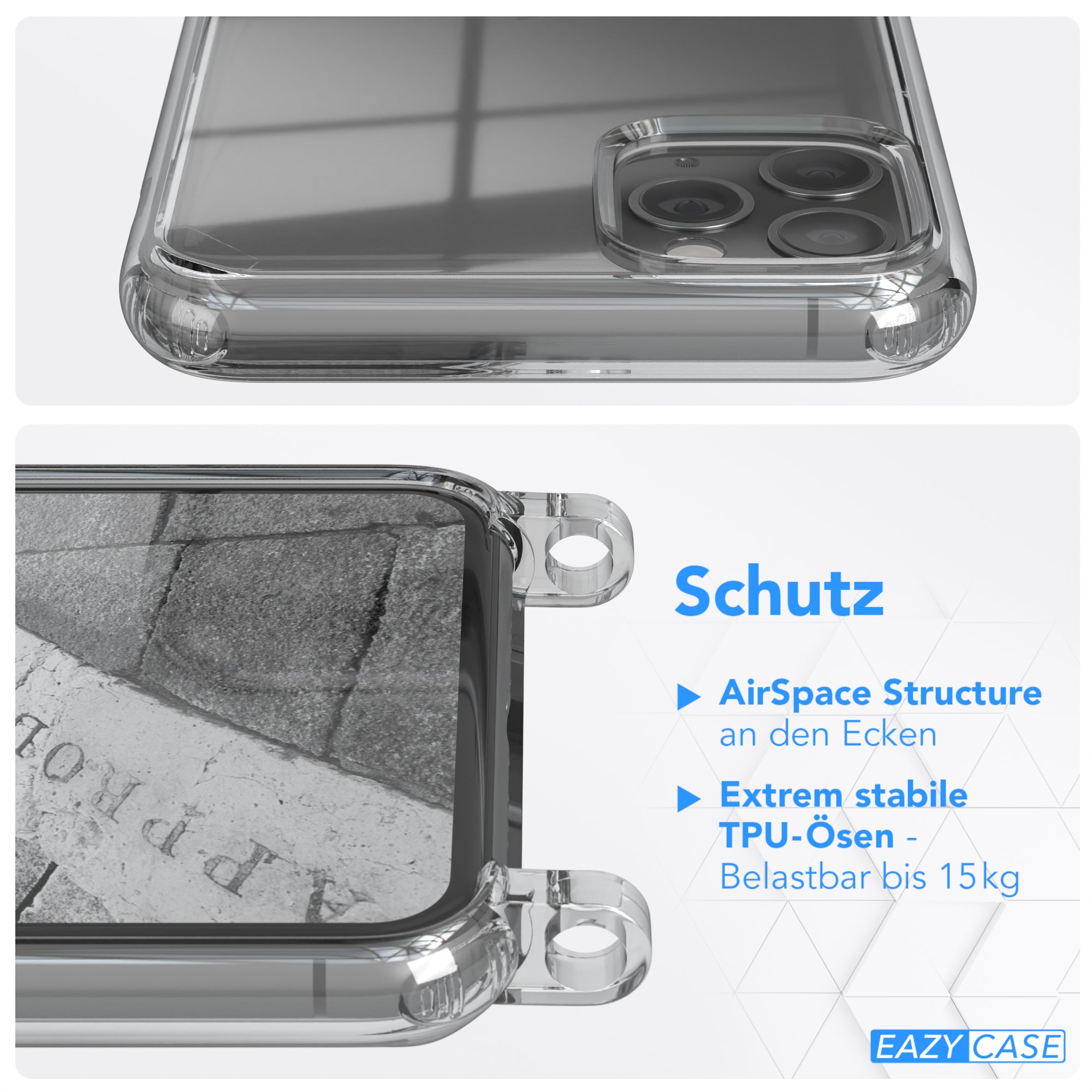 iPhone 11 Pro Max transparente Hülle + Kordel