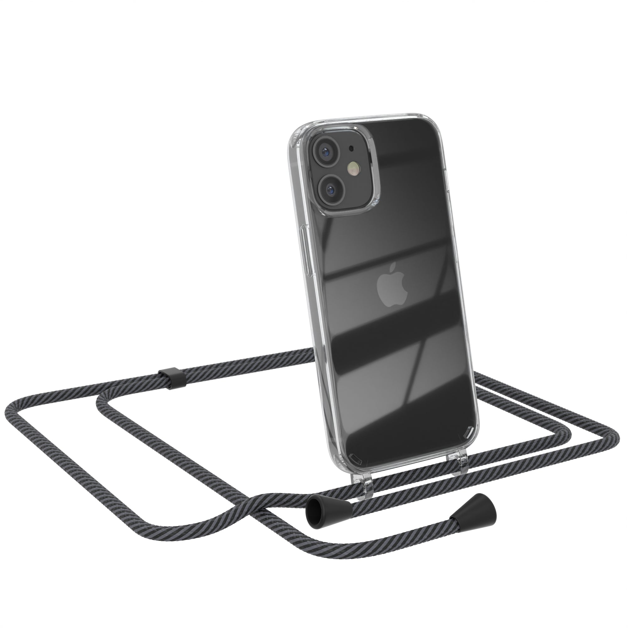 iPhone 12 Mini transparente Hülle + Kordel