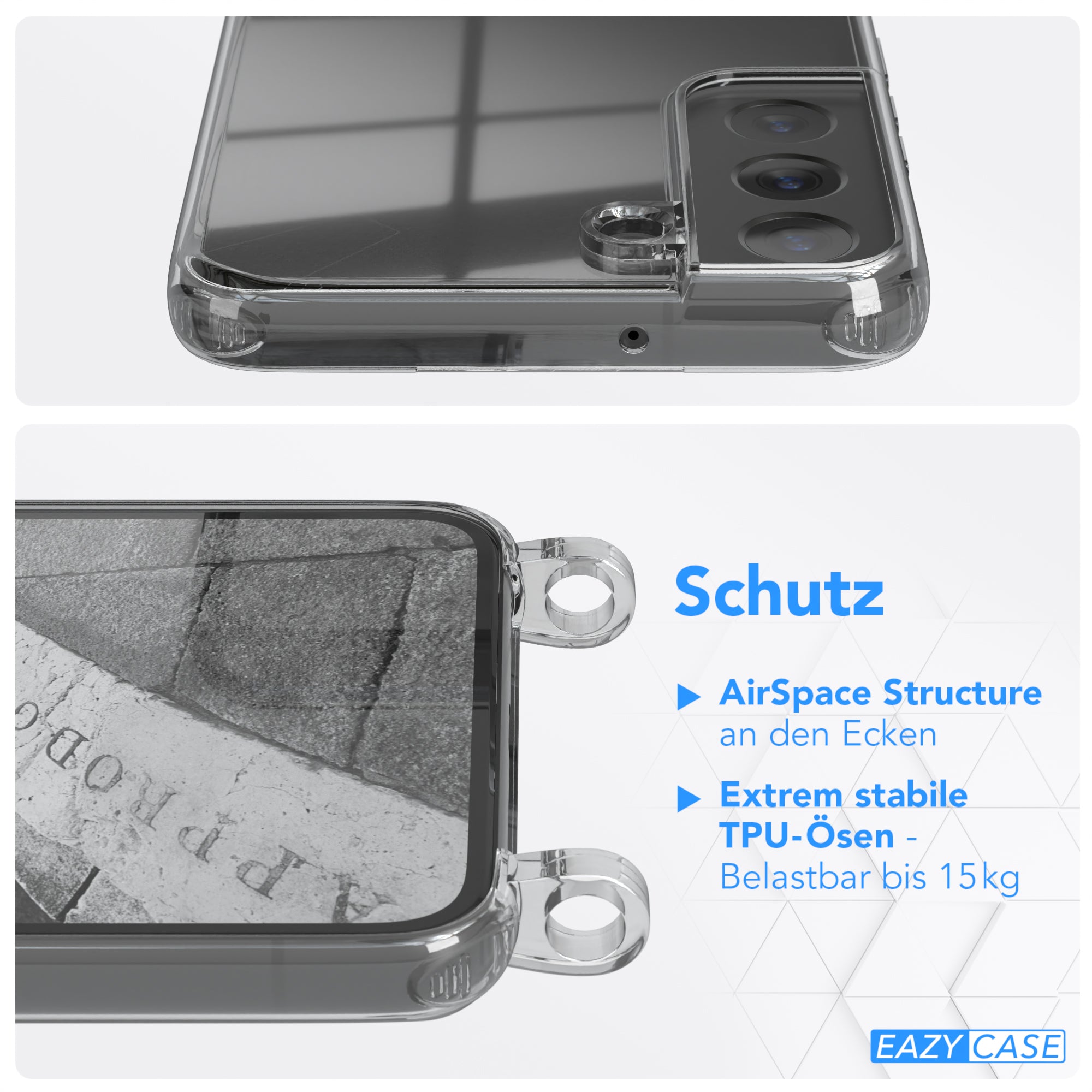 Galaxy S22 5G transparente Hülle + Kordel