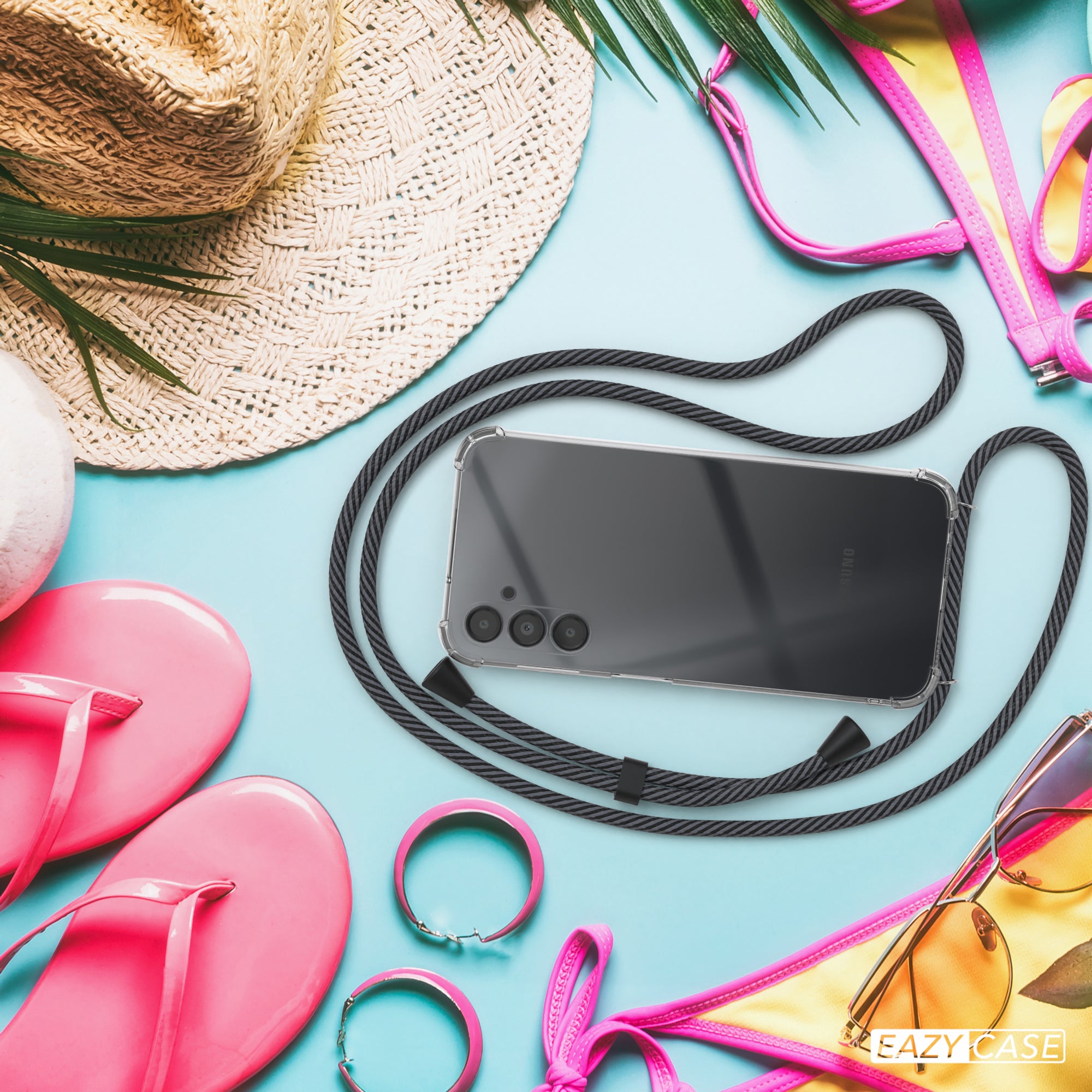 Galaxy A14 transparente Hülle + Kordel