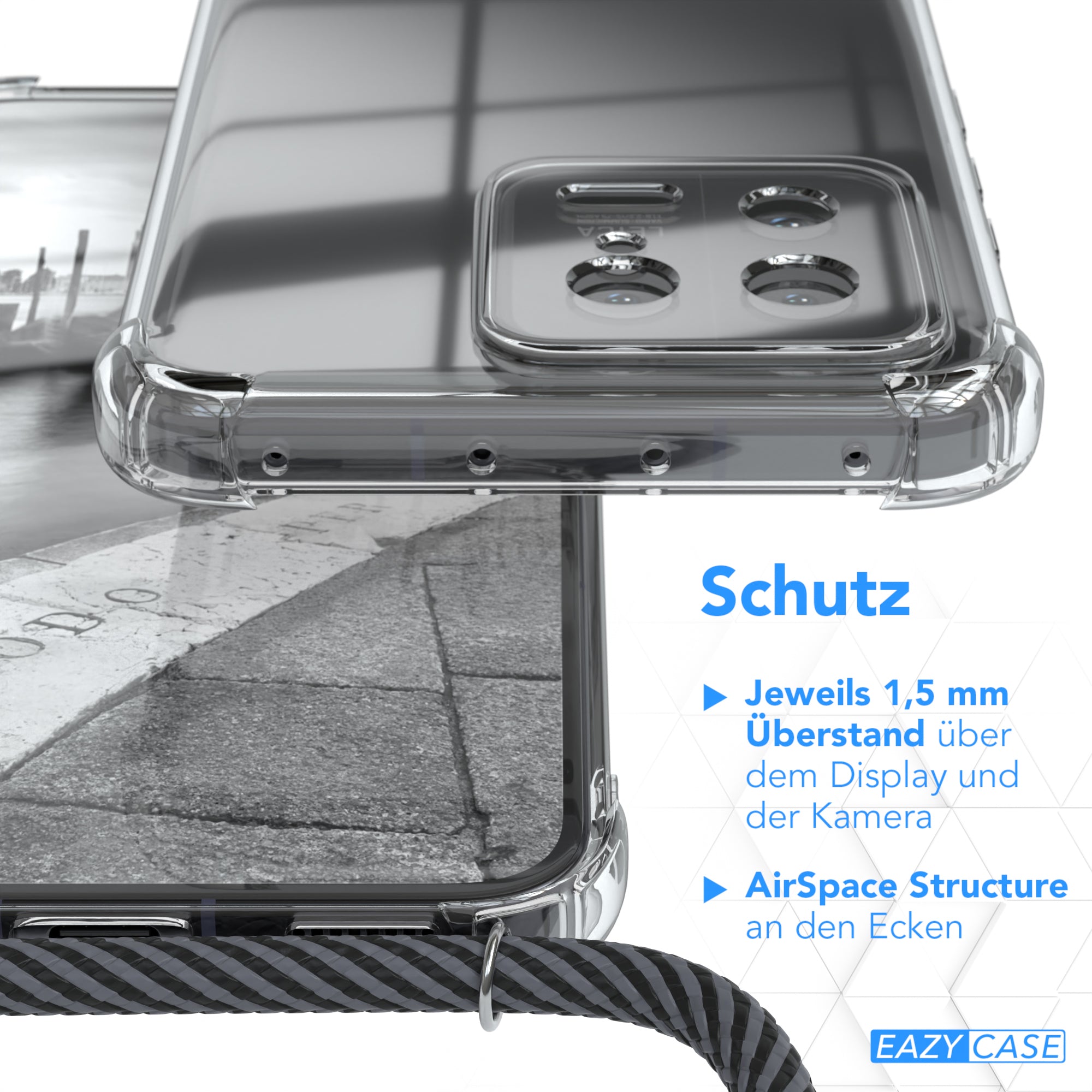 Xiaomi 13 transparente Hülle + Kordel
