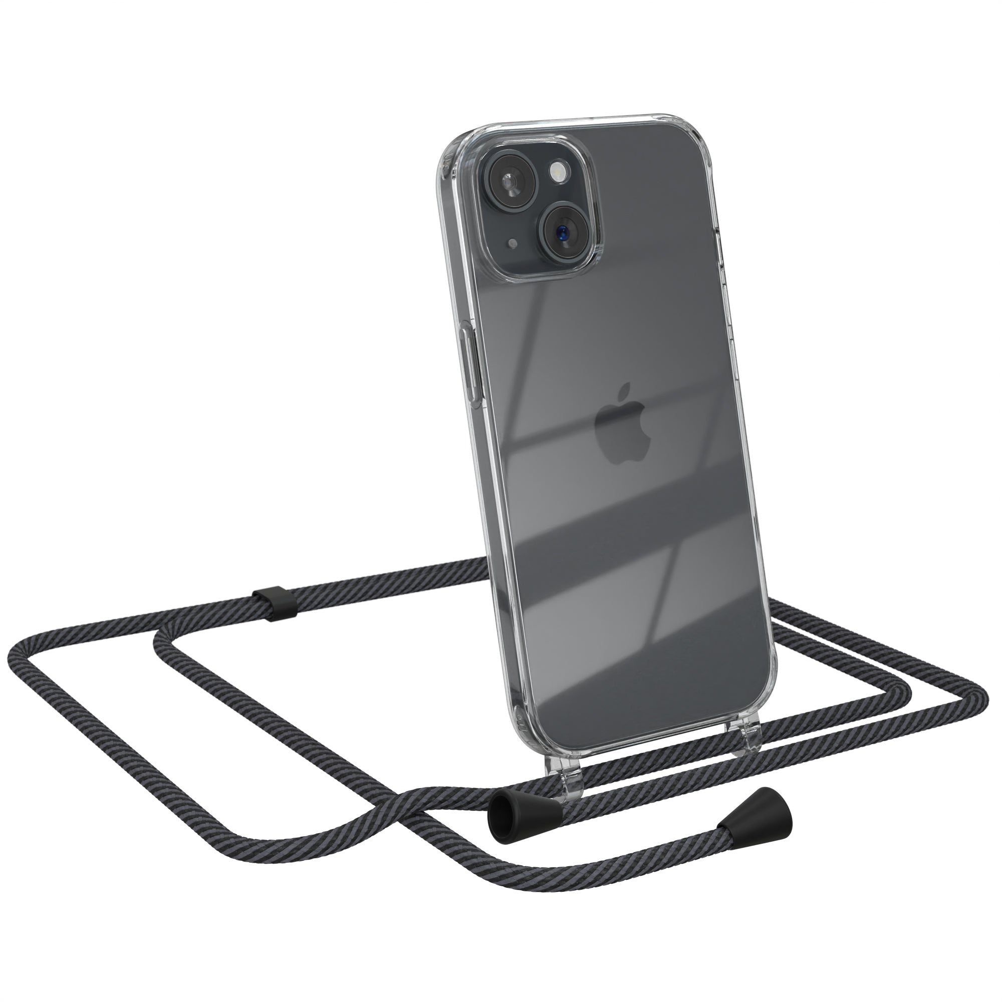 iPhone 15 transparente Hülle + Kordel