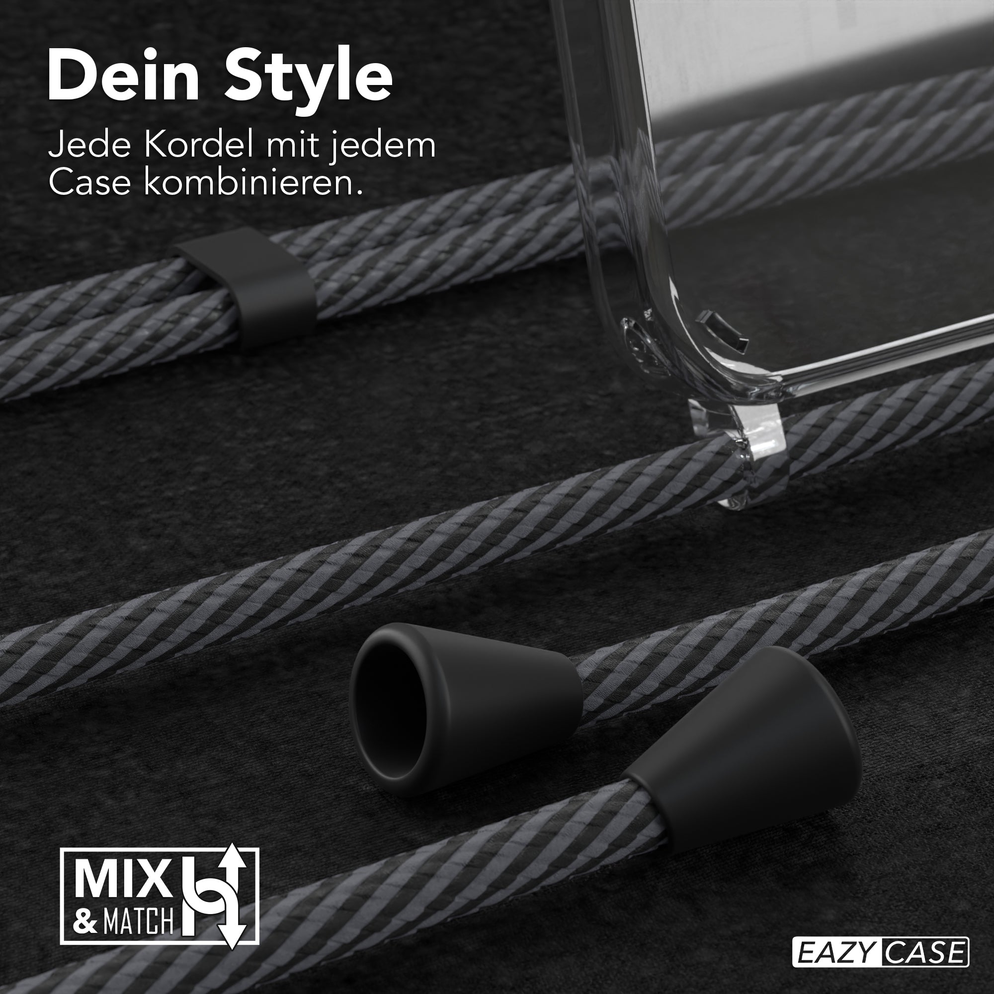 iPhone 15 Pro transparente Hülle + Kordel