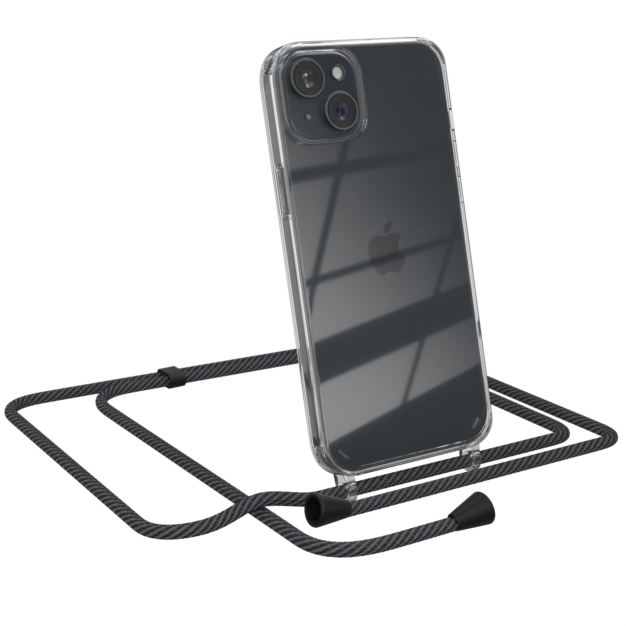 iPhone 15 Plus transparente Hülle + Kordel