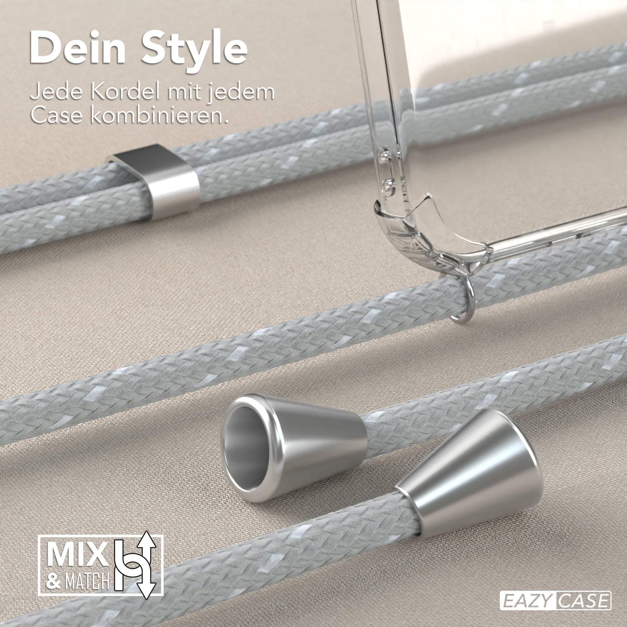 Galaxy A54 transparente Hülle + Kordel