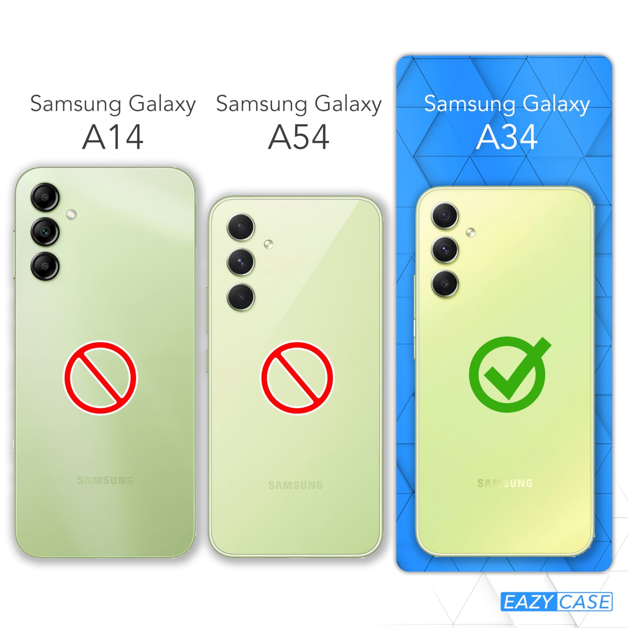 Galaxy A34 transparente Hülle + Kordel