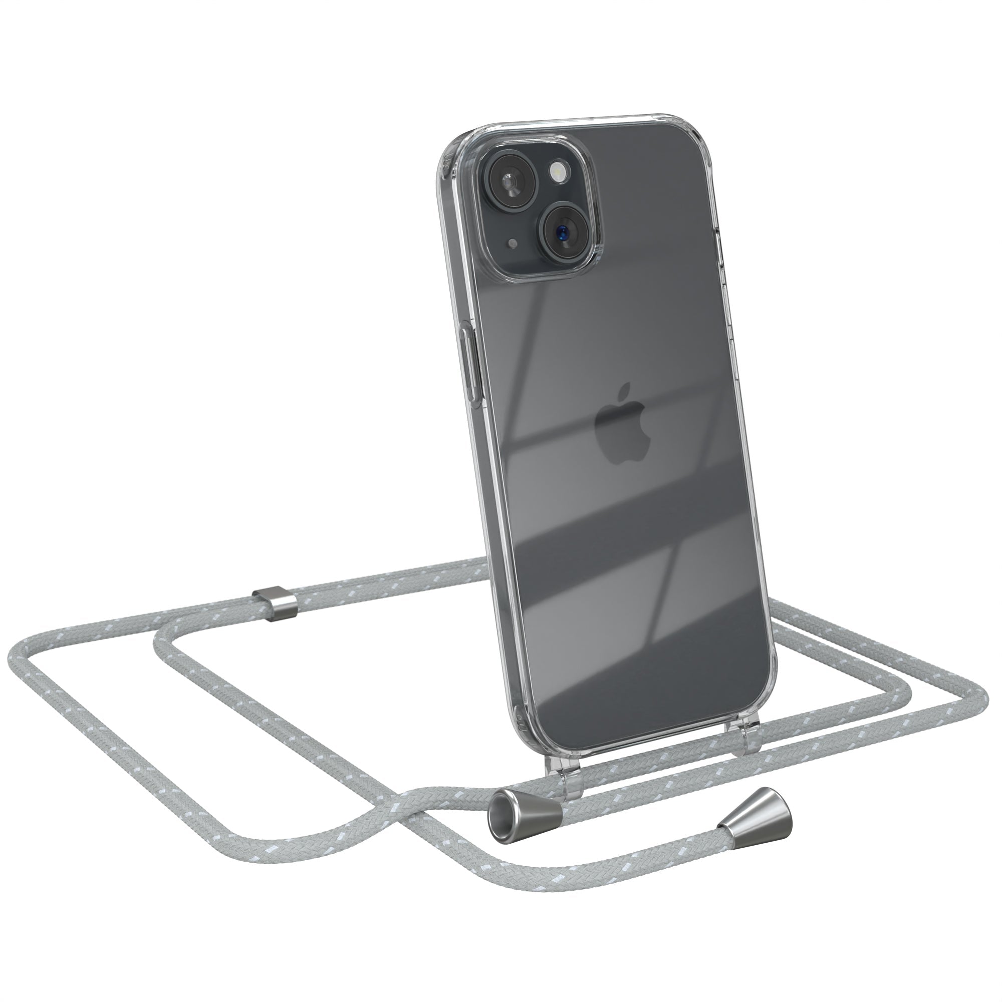 iPhone 15 transparente Hülle + Kordel