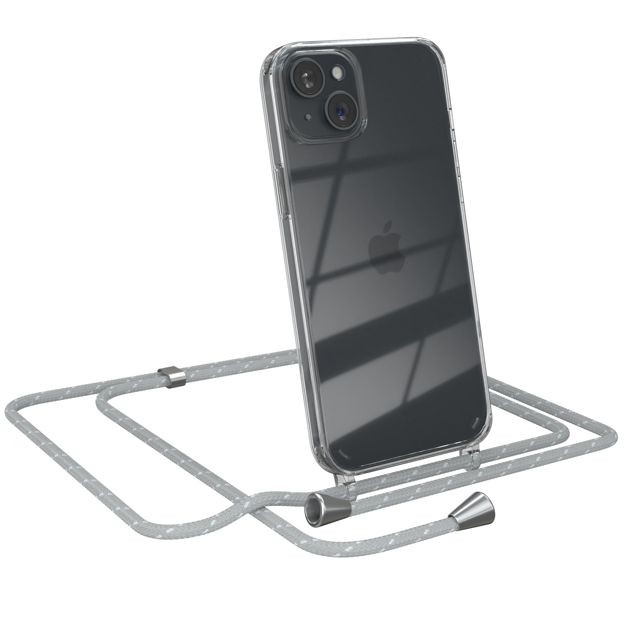 iPhone 15 Plus transparente Hülle + Kordel