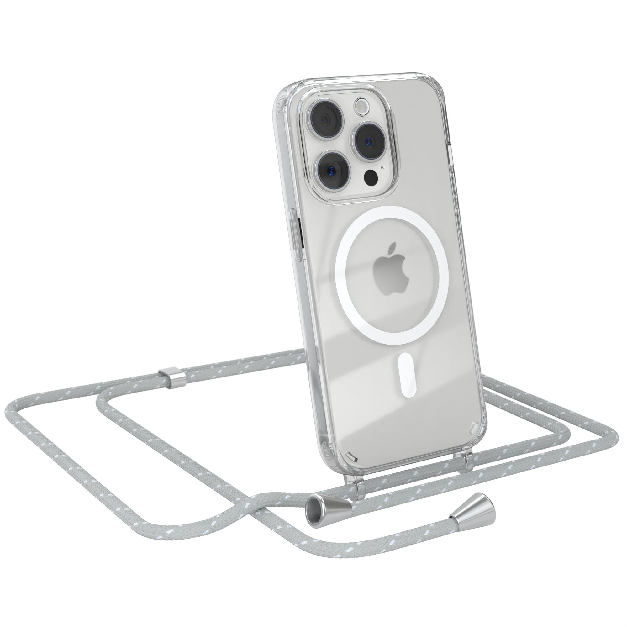 iPhone 15 Pro transparente Hülle + Kordel mit MagSafe