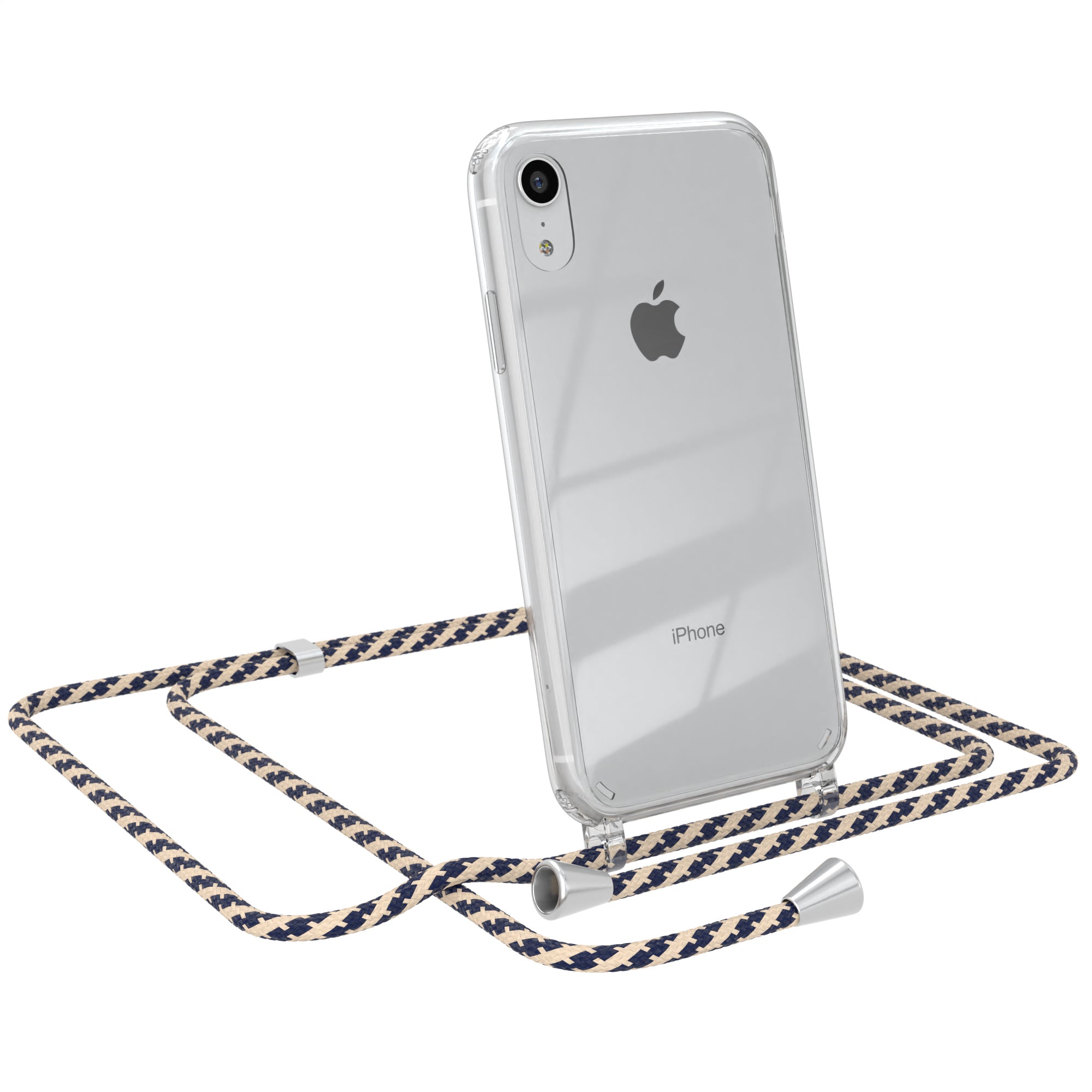 iPhone XR transparente Hülle + Kordel