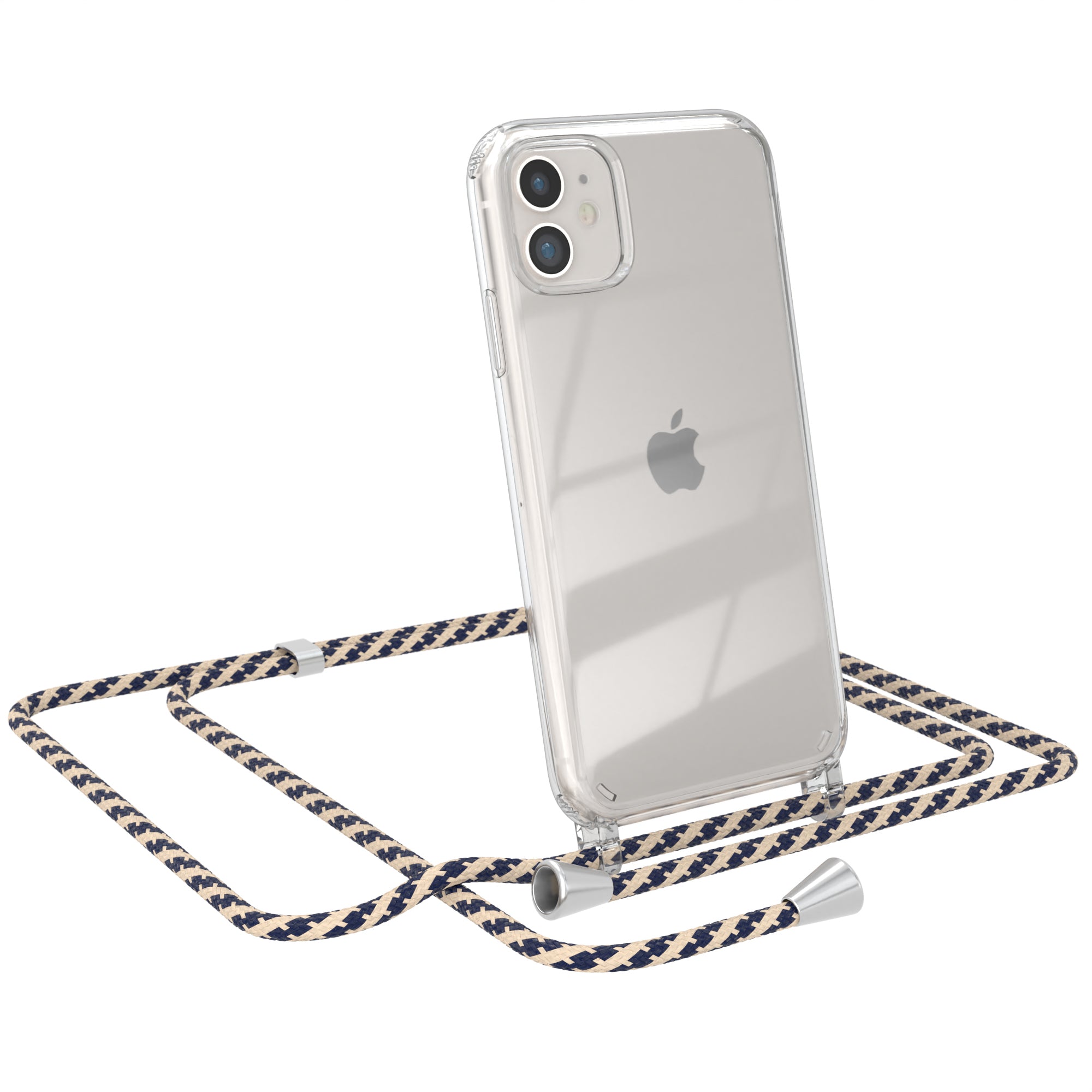 iPhone 11 transparente Hülle + Kordel