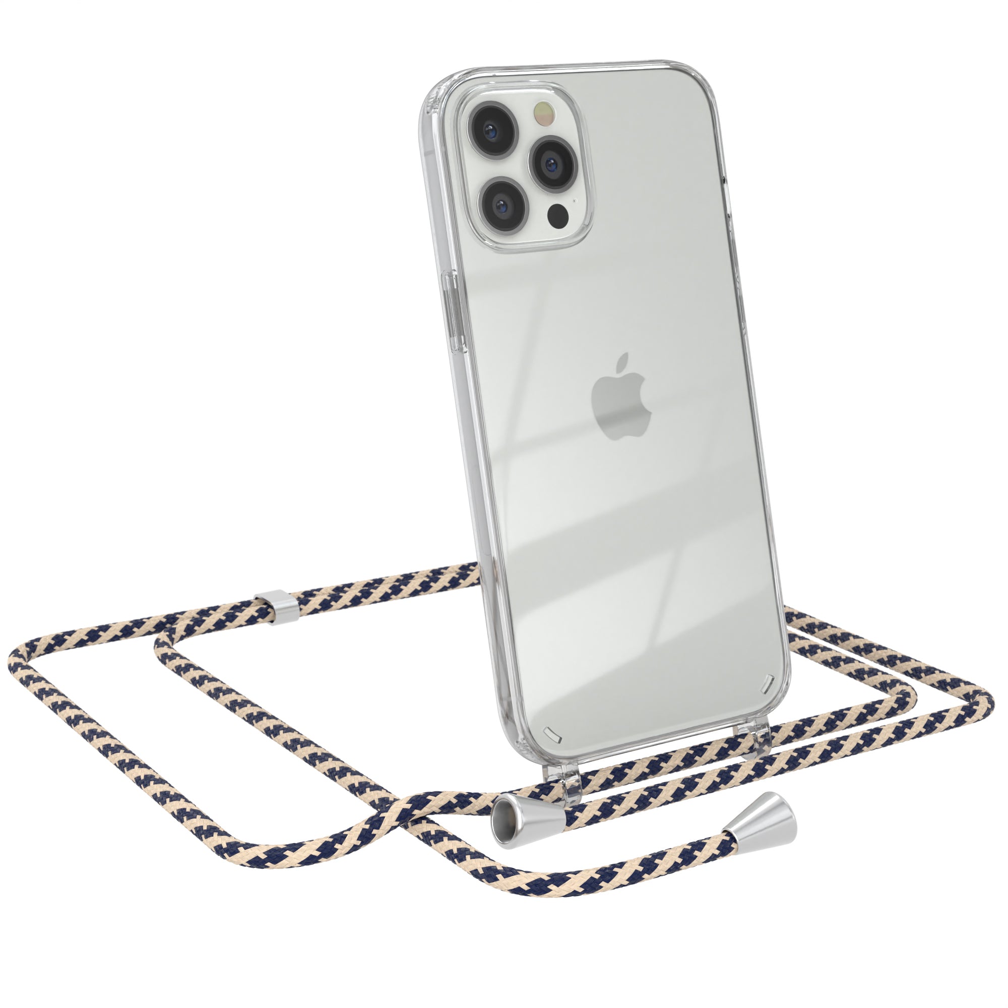iPhone 12 Pro Max transparente Hülle + Kordel