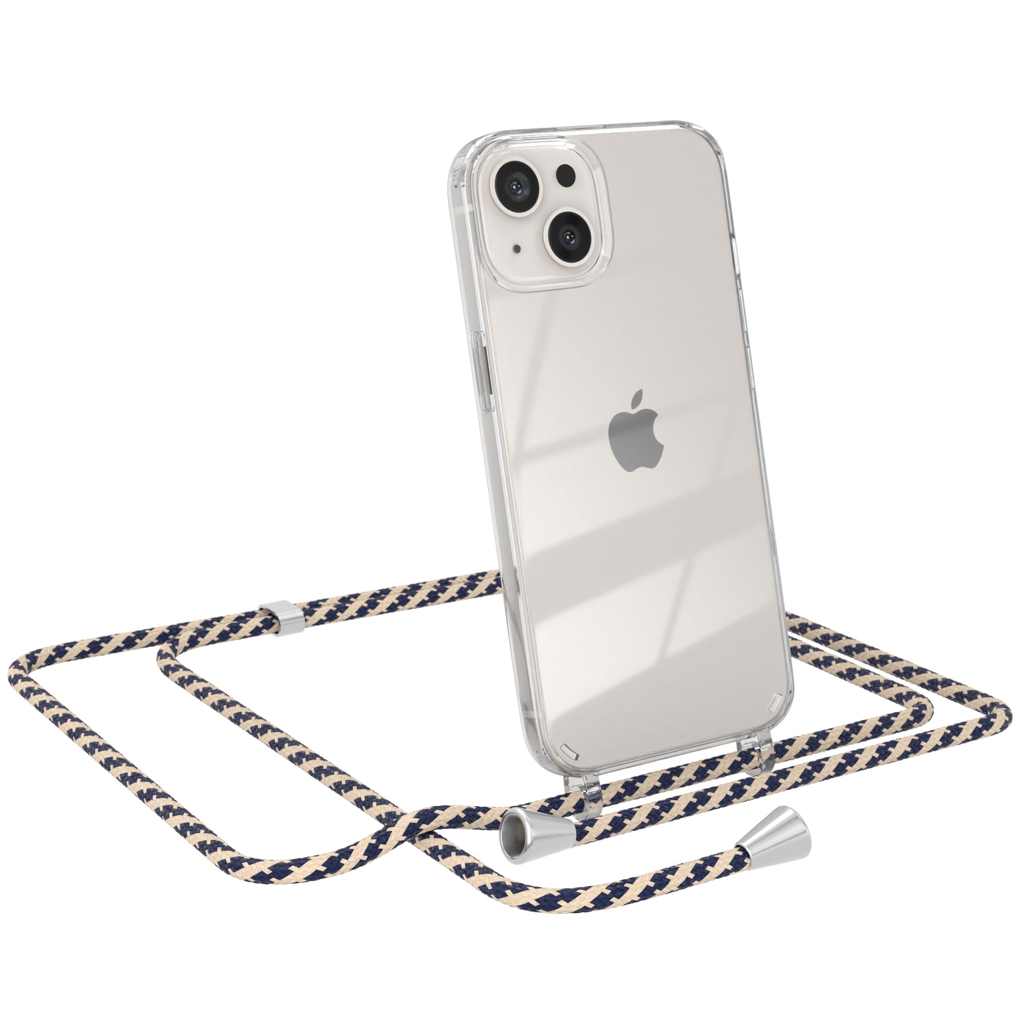 iPhone 13 transparente Hülle + Kordel