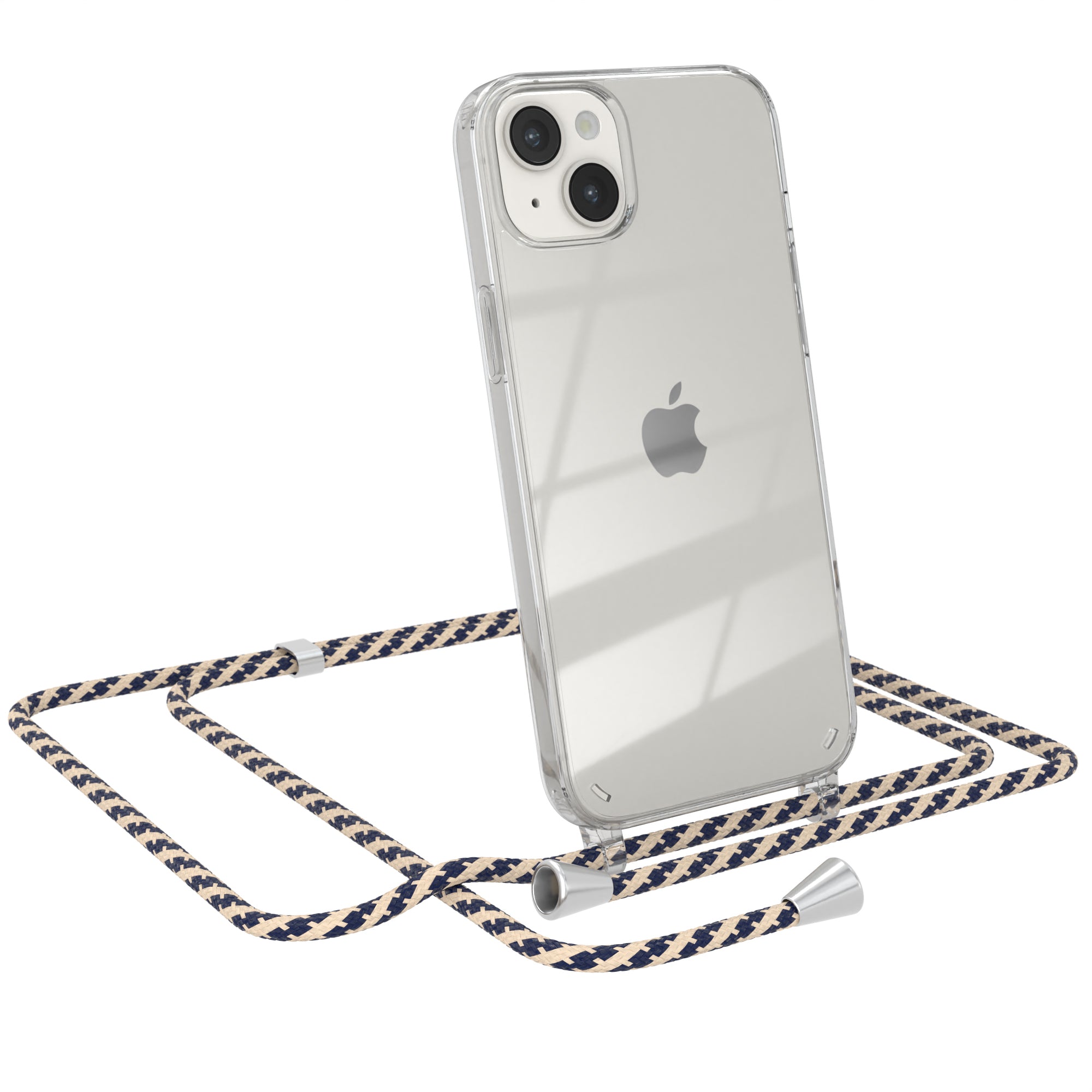 iPhone 14 Plus transparente Hülle + Kordel