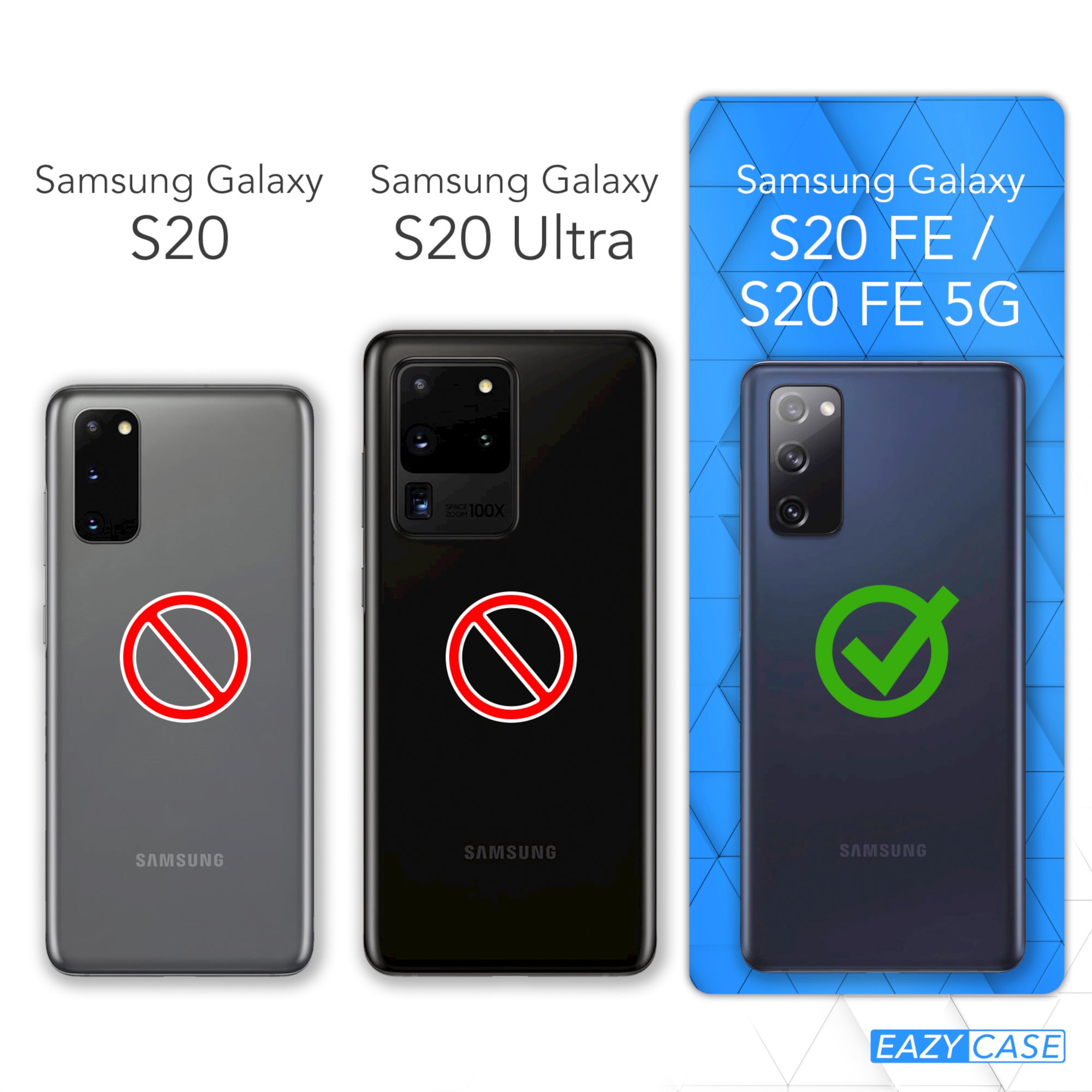 Galaxy S20 FE / S20 FE 5G transparente Hülle + Kordel