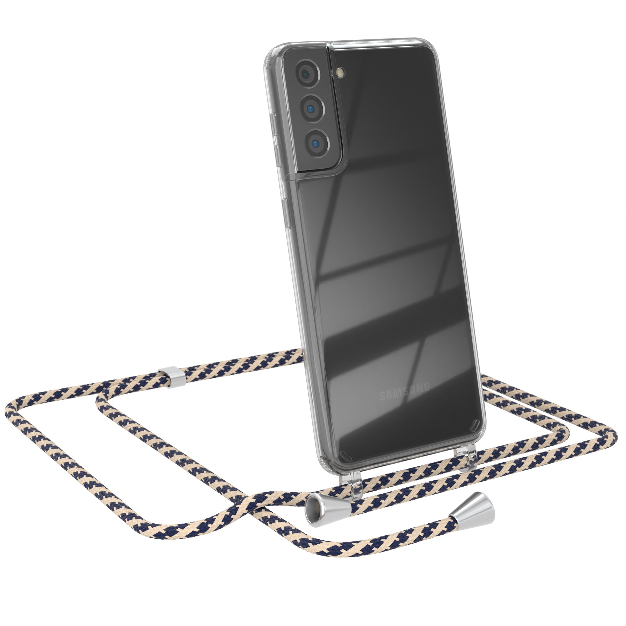 Galaxy S21 Plus 5G transparente Hülle + Kordel