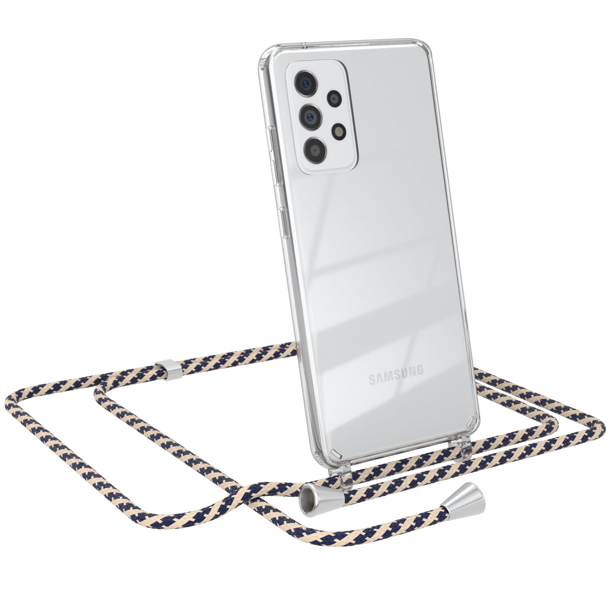 Galaxy A52 / A52 5G / A52s 5G transparente Hülle + Kordel