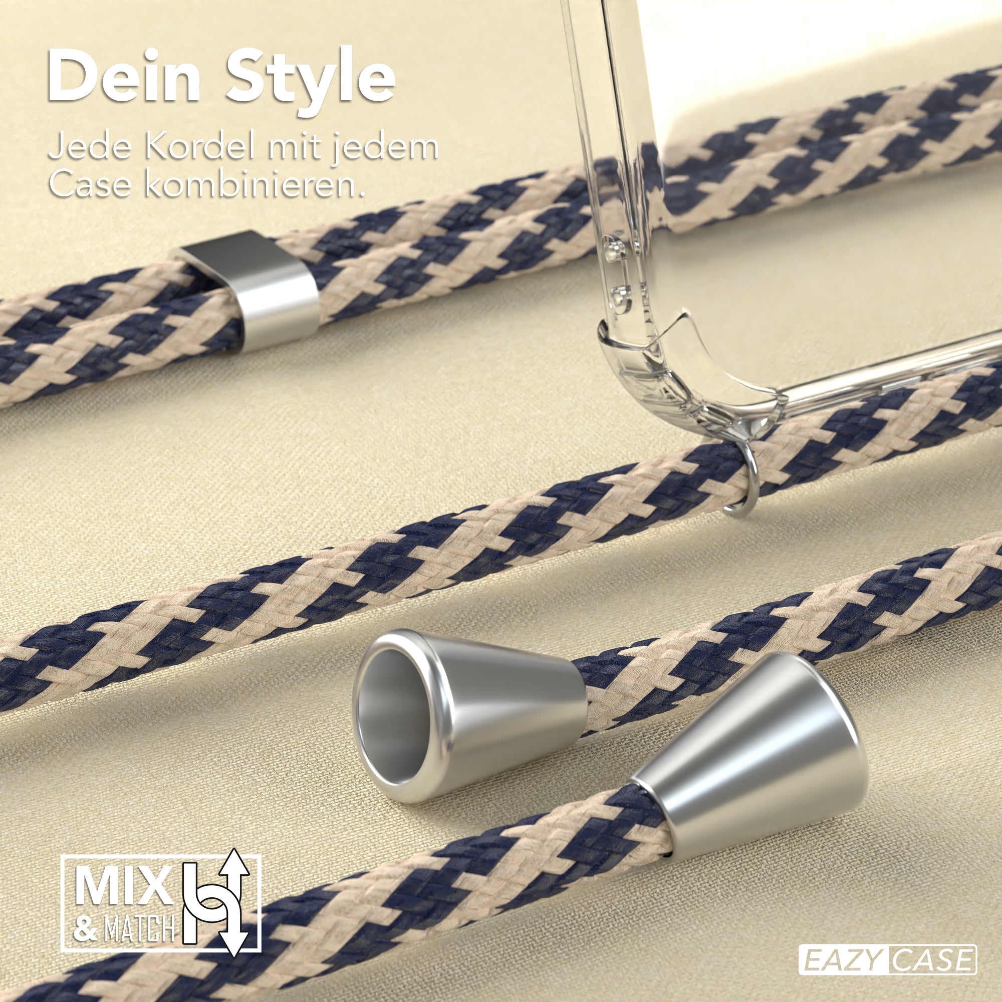 Galaxy A14 transparente Hülle + Kordel