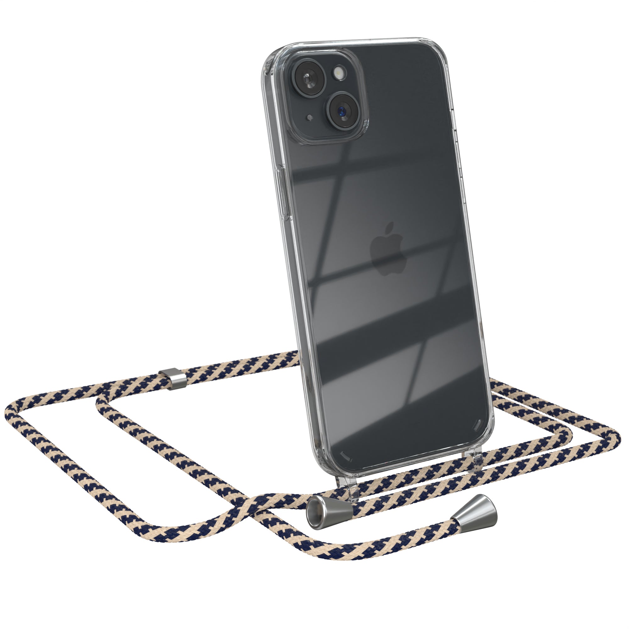iPhone 15 Plus transparente Hülle + Kordel