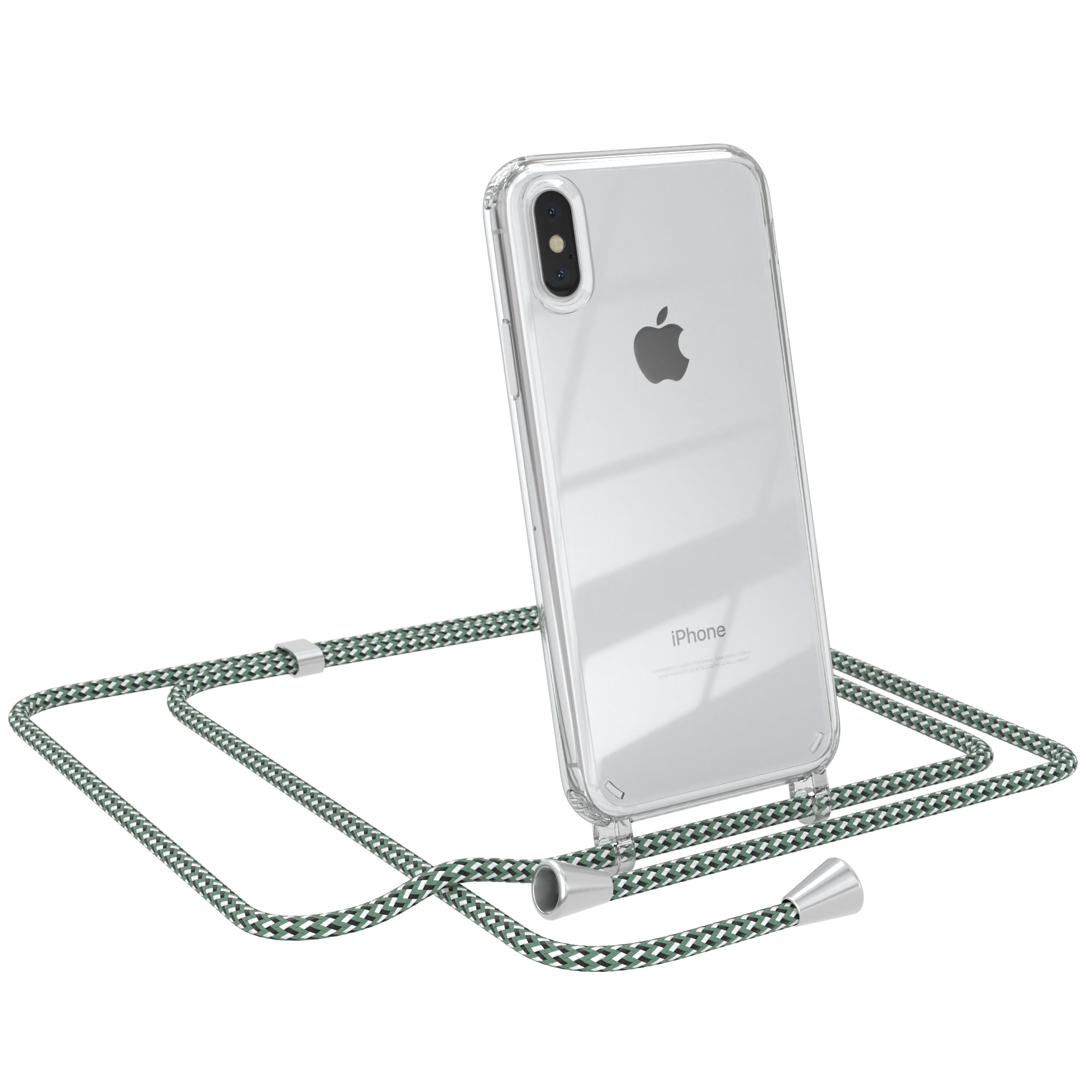 iPhone X / XS transparente Hülle + Kordel
