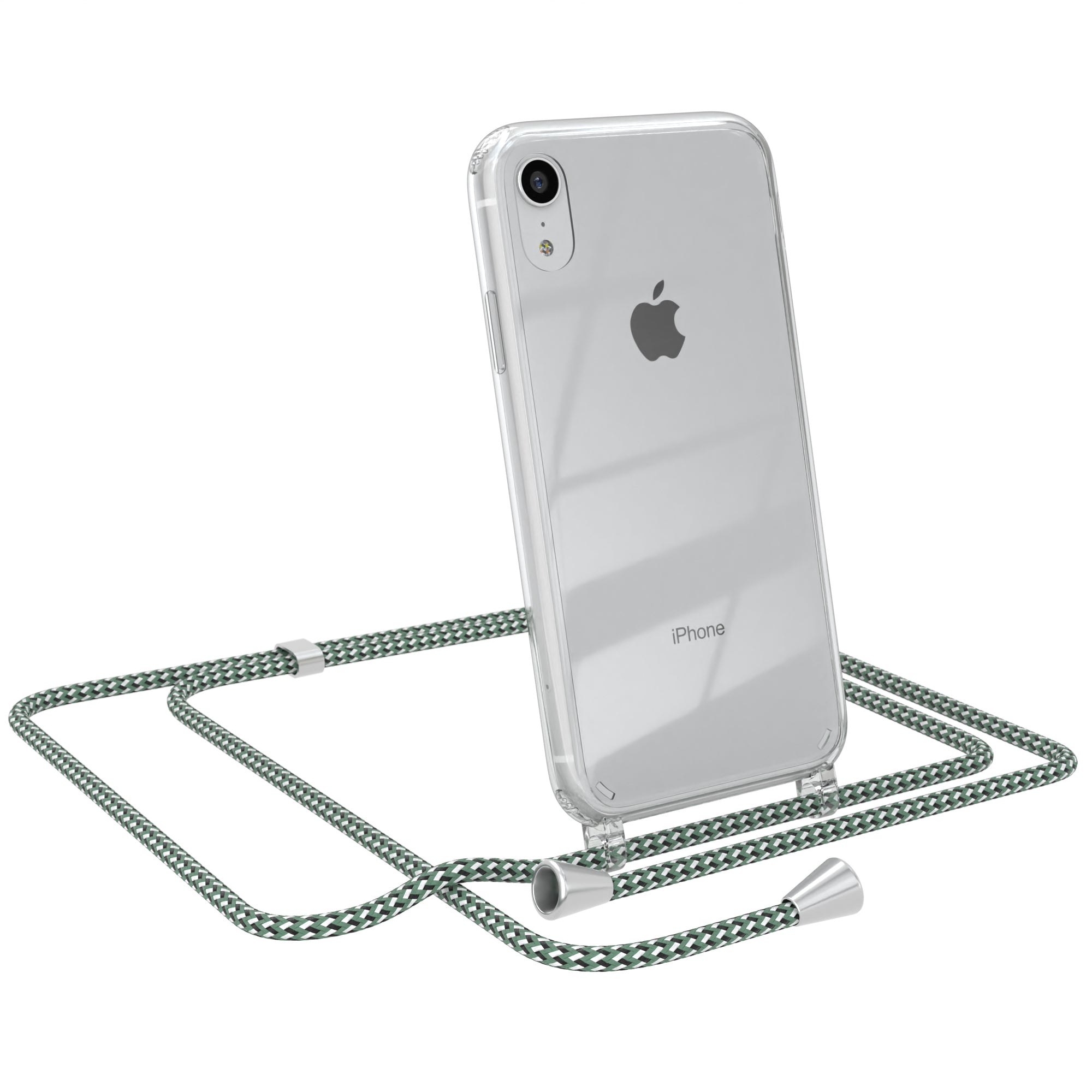 iPhone XR transparente Hülle + Kordel