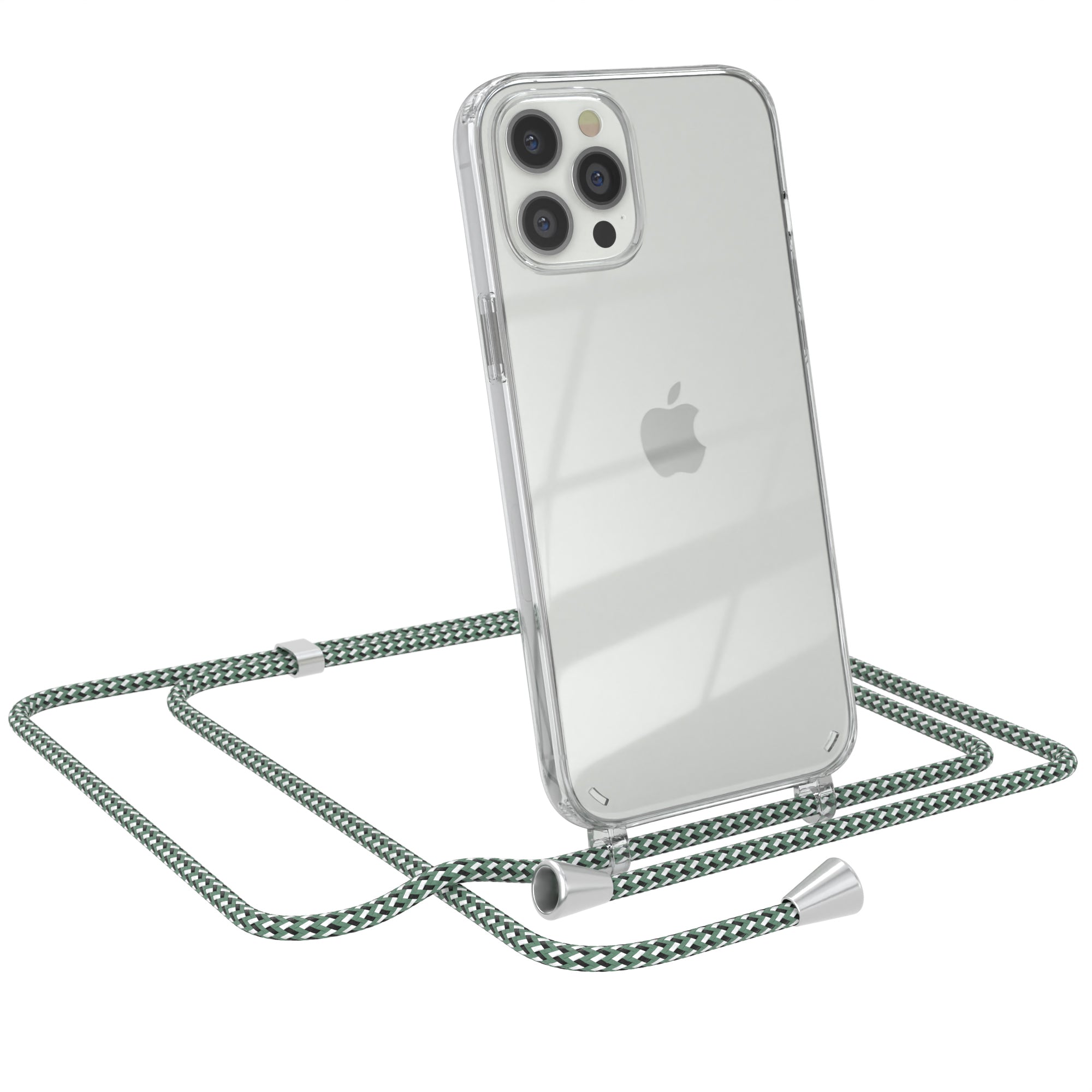 iPhone 12 Pro Max transparente Hülle + Kordel