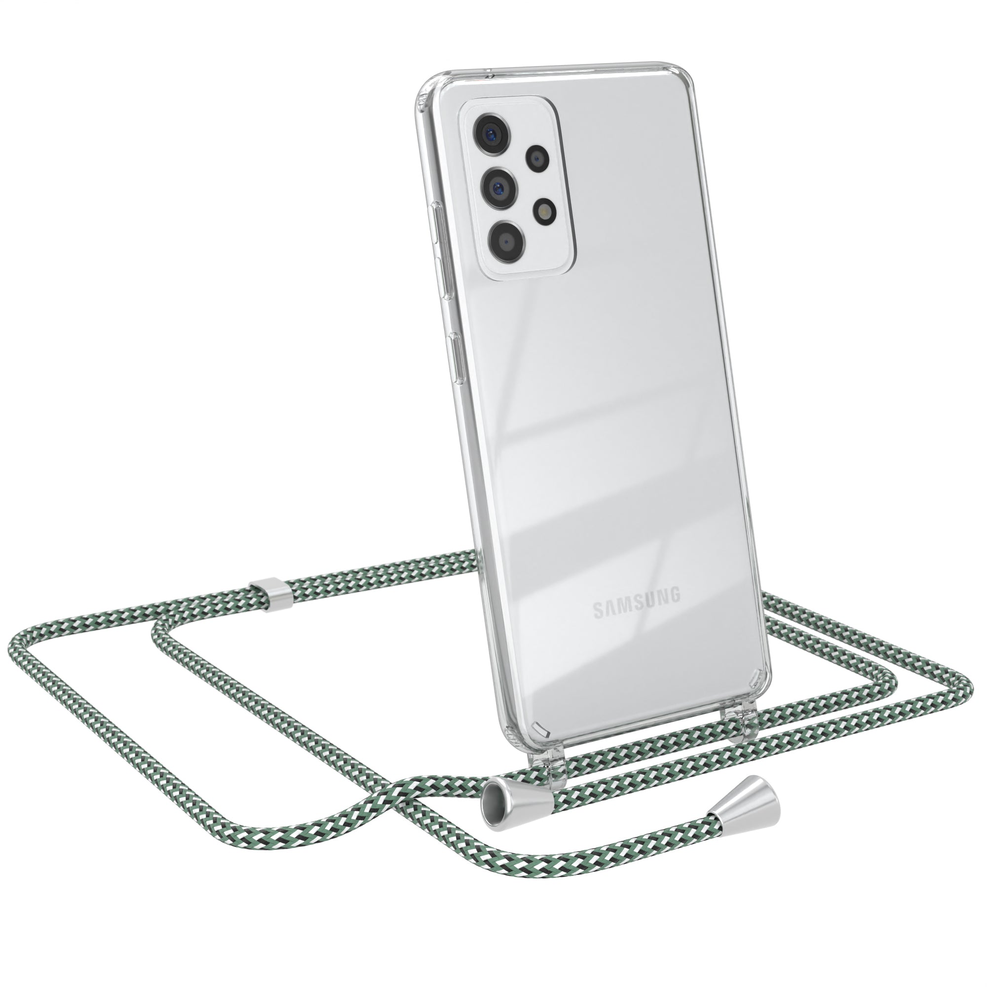 Galaxy A52 / A52 5G / A52s 5G transparente Hülle + Kordel