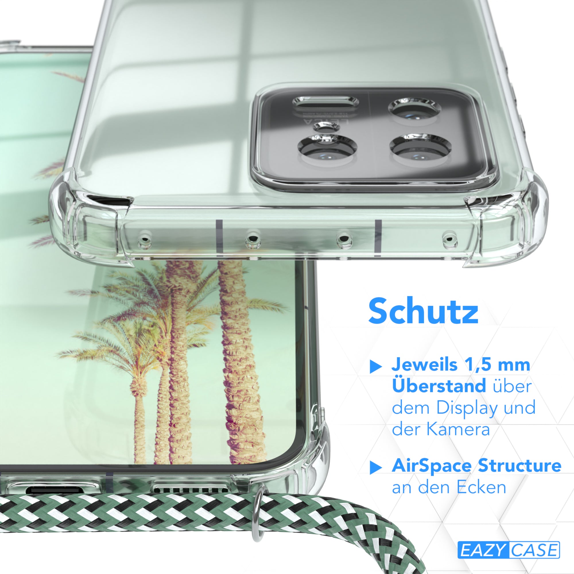 Xiaomi 13 transparente Hülle + Kordel