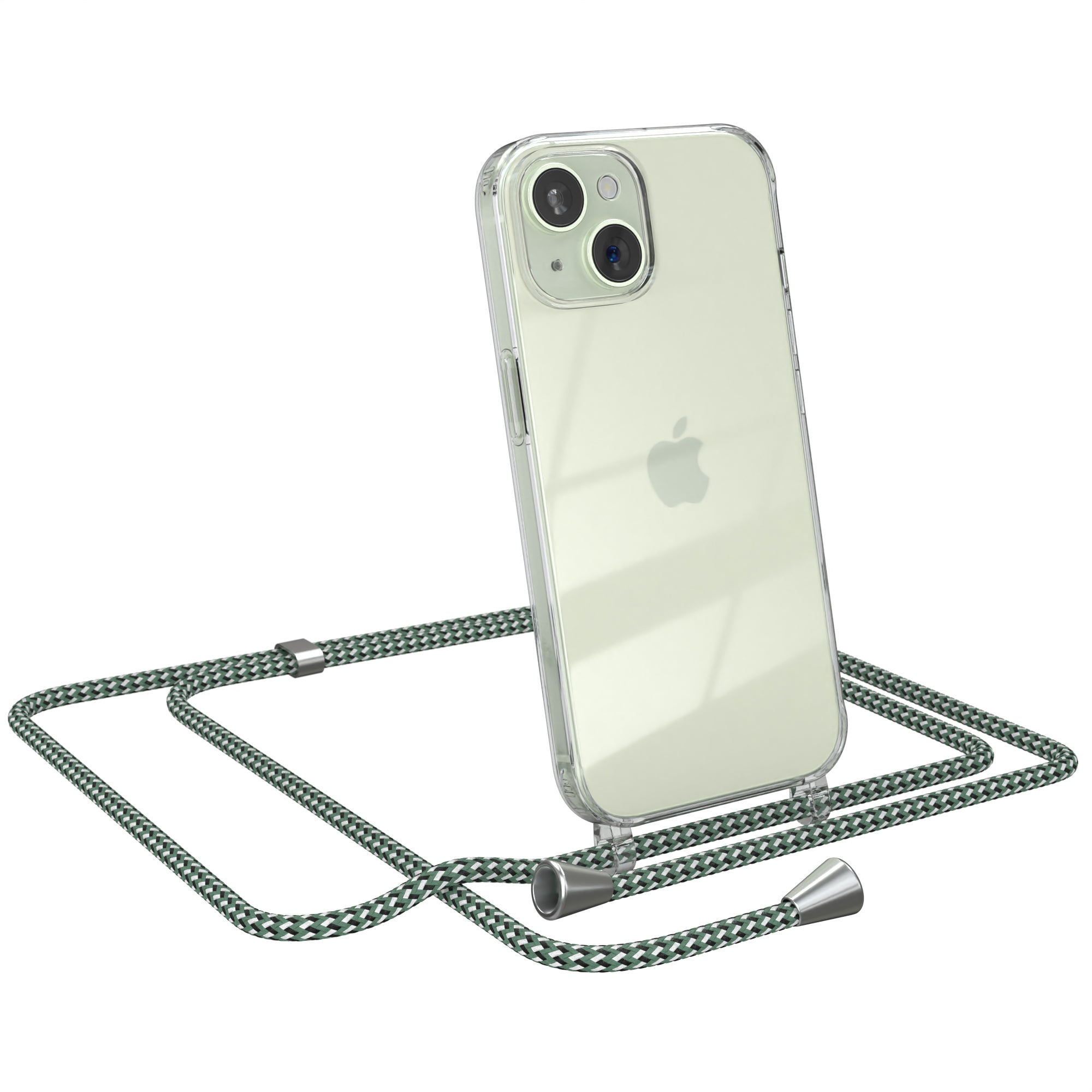 iPhone 15 transparente Hülle + Kordel