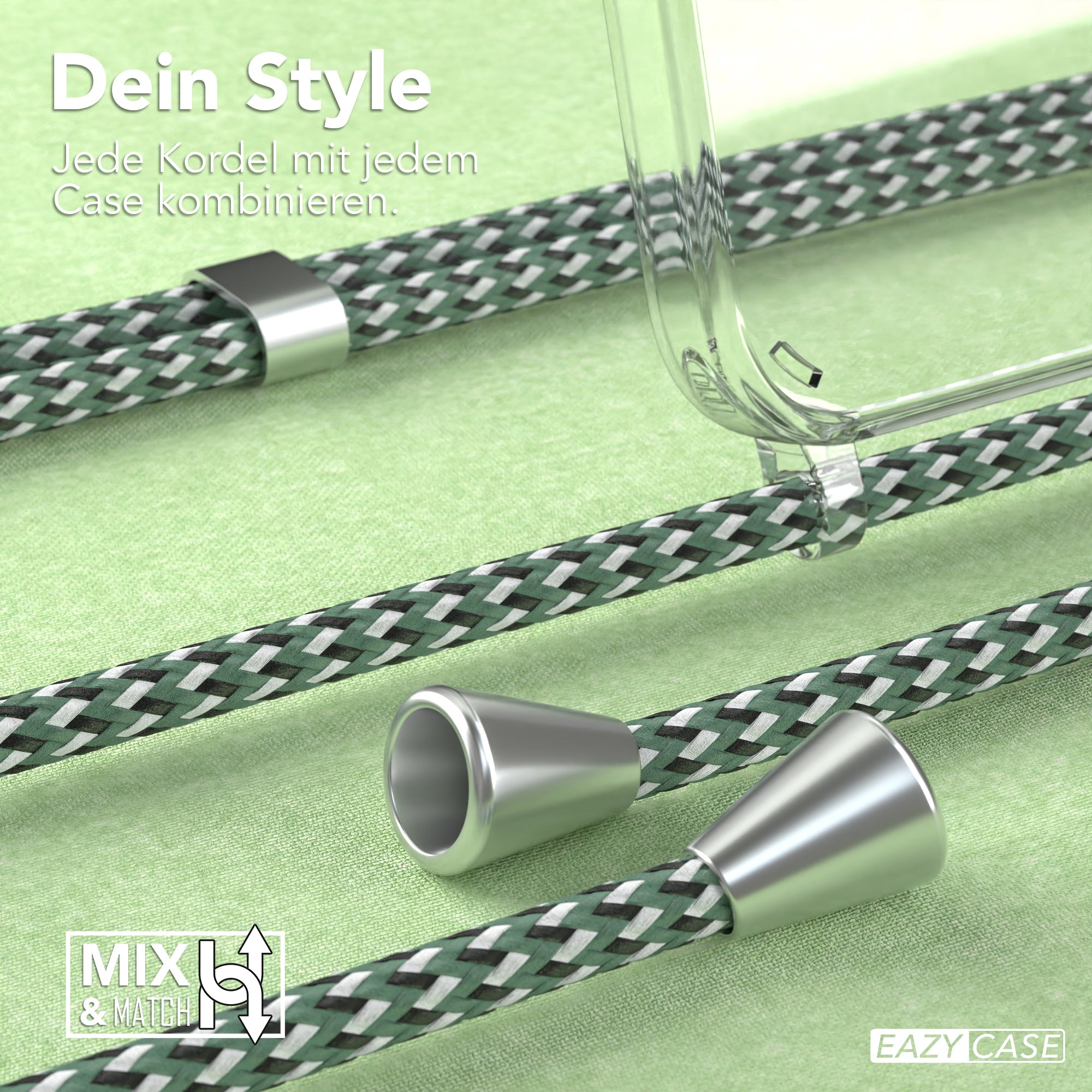 iPhone 15 Pro transparente Hülle + Kordel