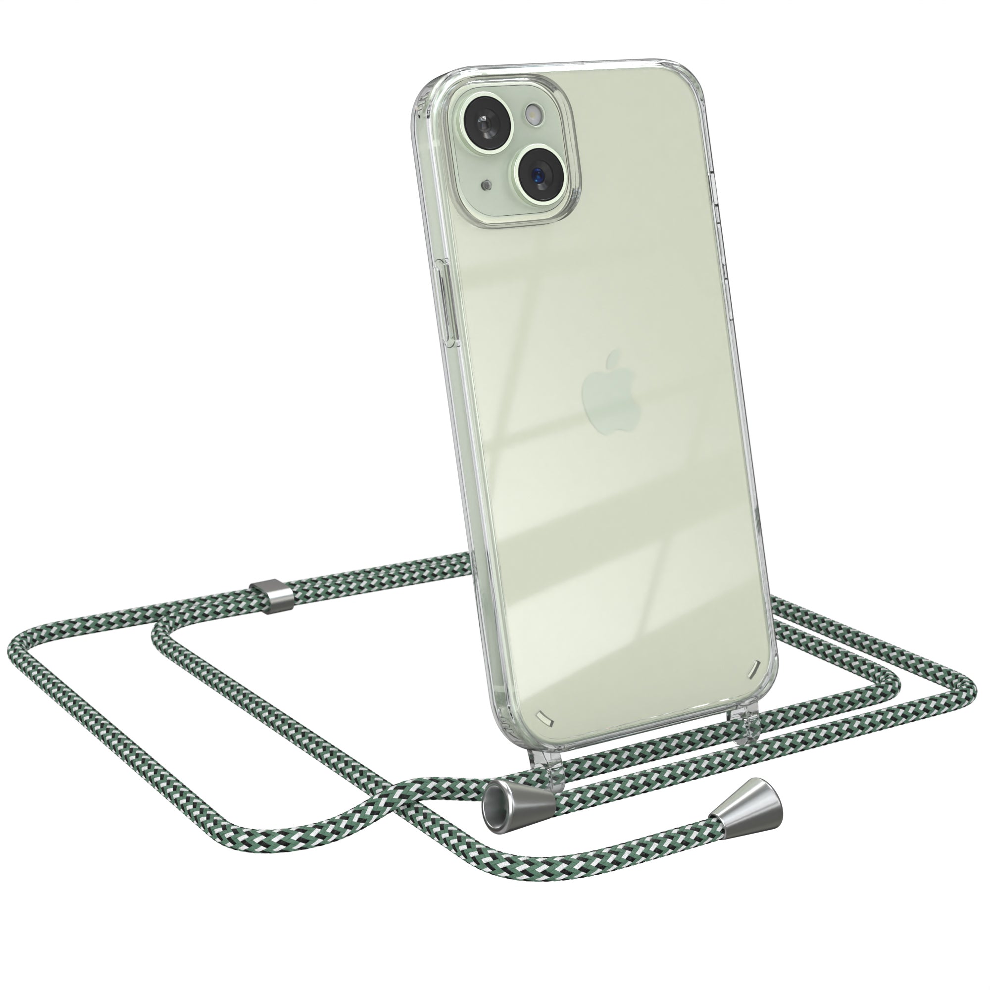 iPhone 15 Plus transparente Hülle + Kordel
