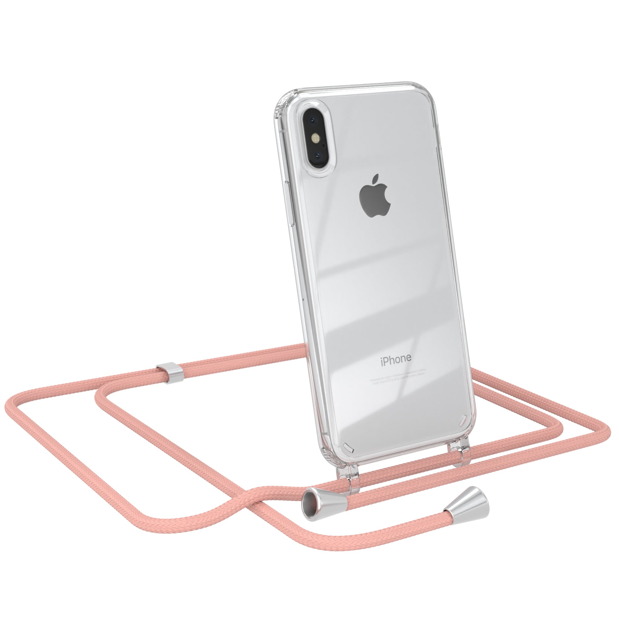 iPhone X / XS transparente Hülle + Kordel