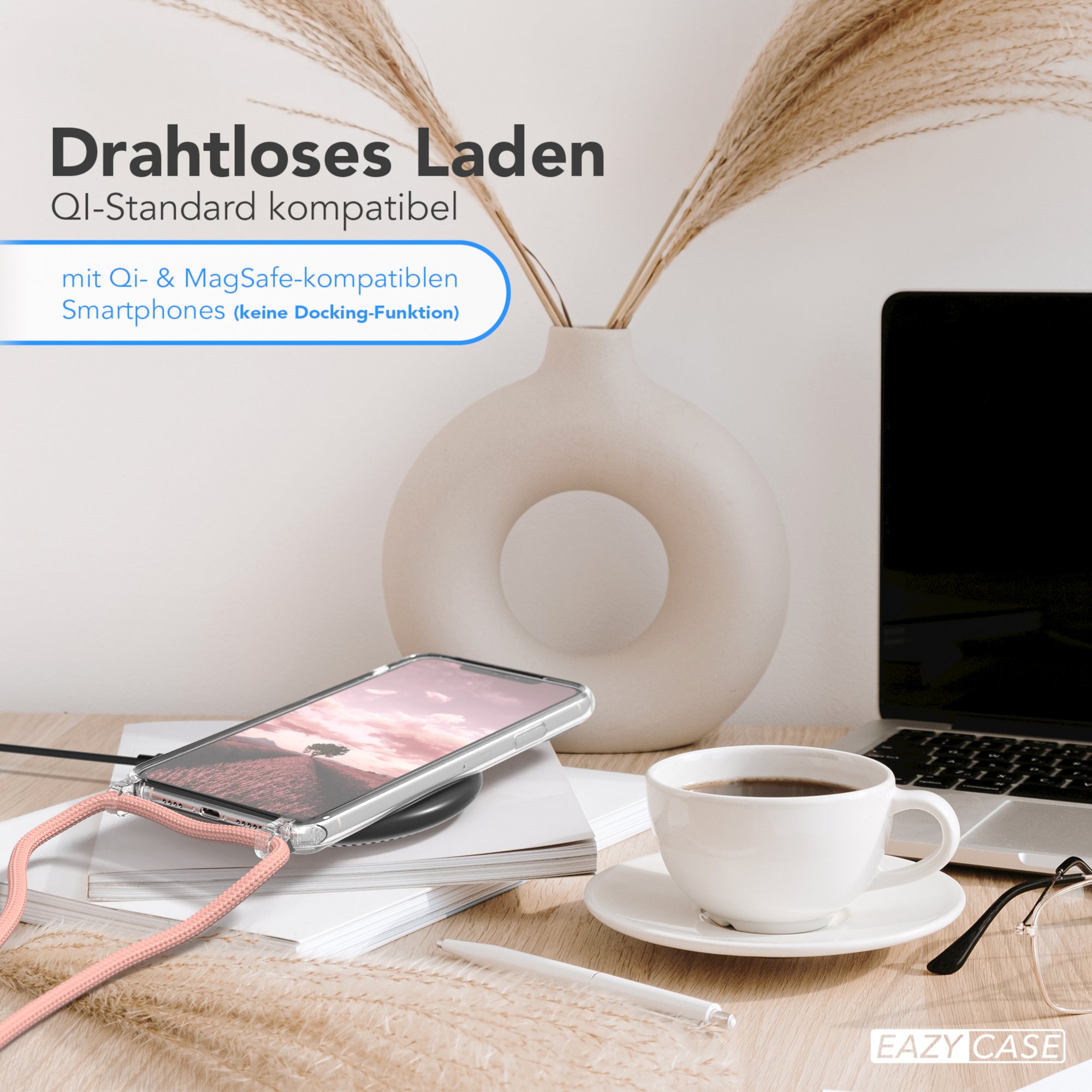 iPhone 11 Pro Max transparente Hülle + Kordel