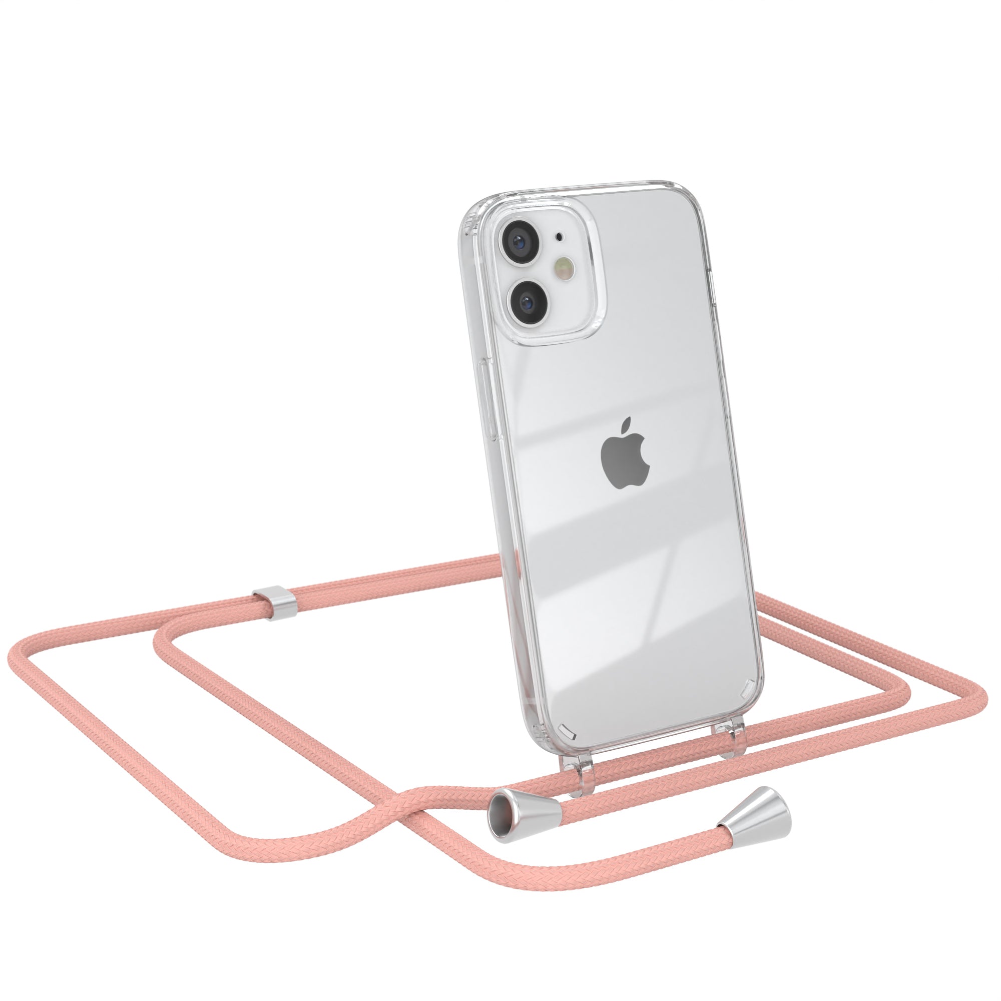 iPhone 12 Mini transparente Hülle + Kordel