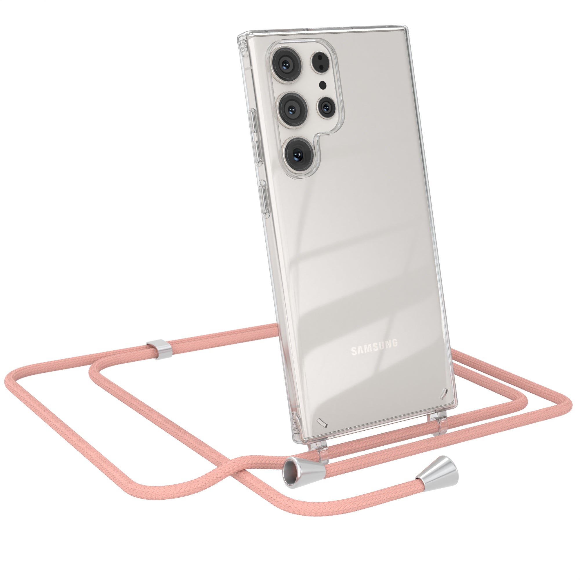 Galaxy S23 Ultra transparente Hülle + Kordel