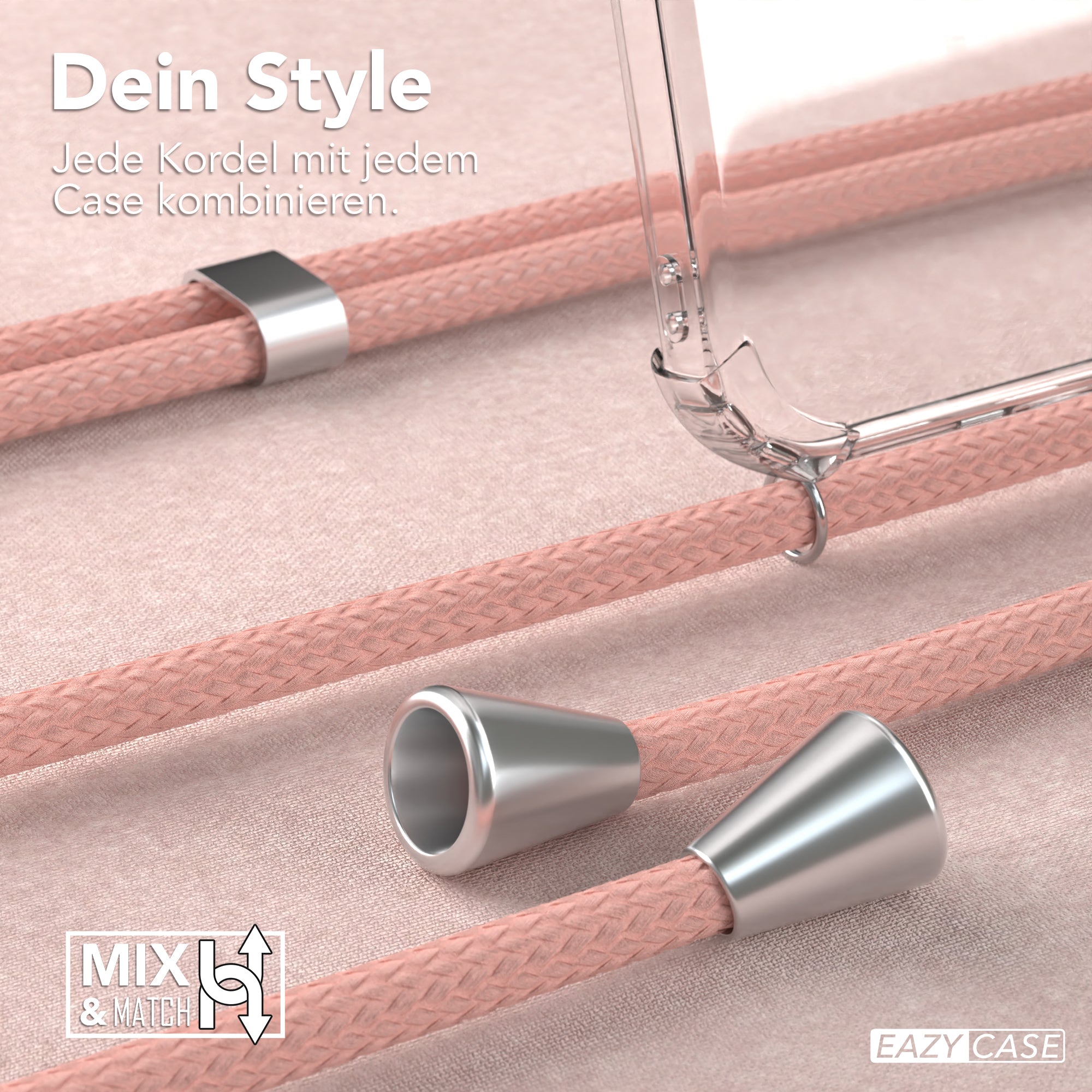 Galaxy A14 transparente Hülle + Kordel