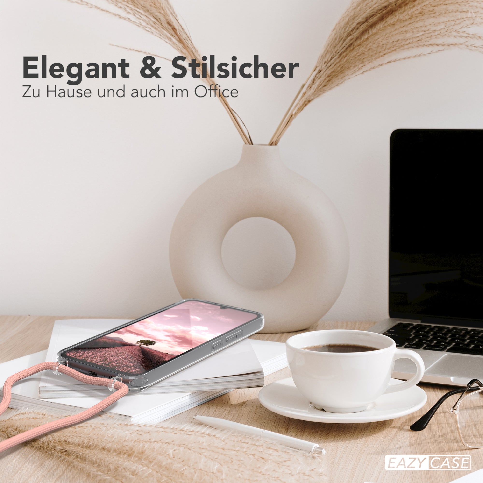 Galaxy A34 transparente Hülle + Kordel