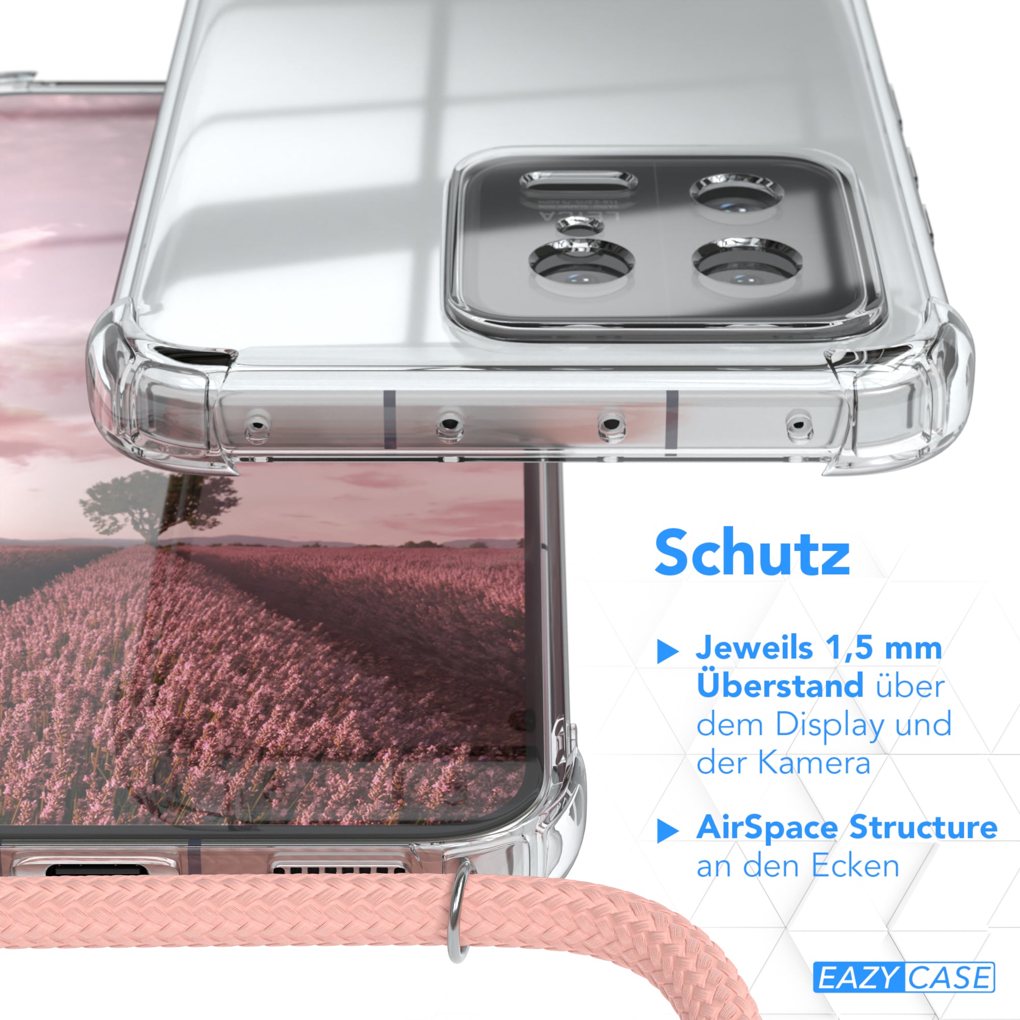 Xiaomi 13 transparente Hülle + Kordel