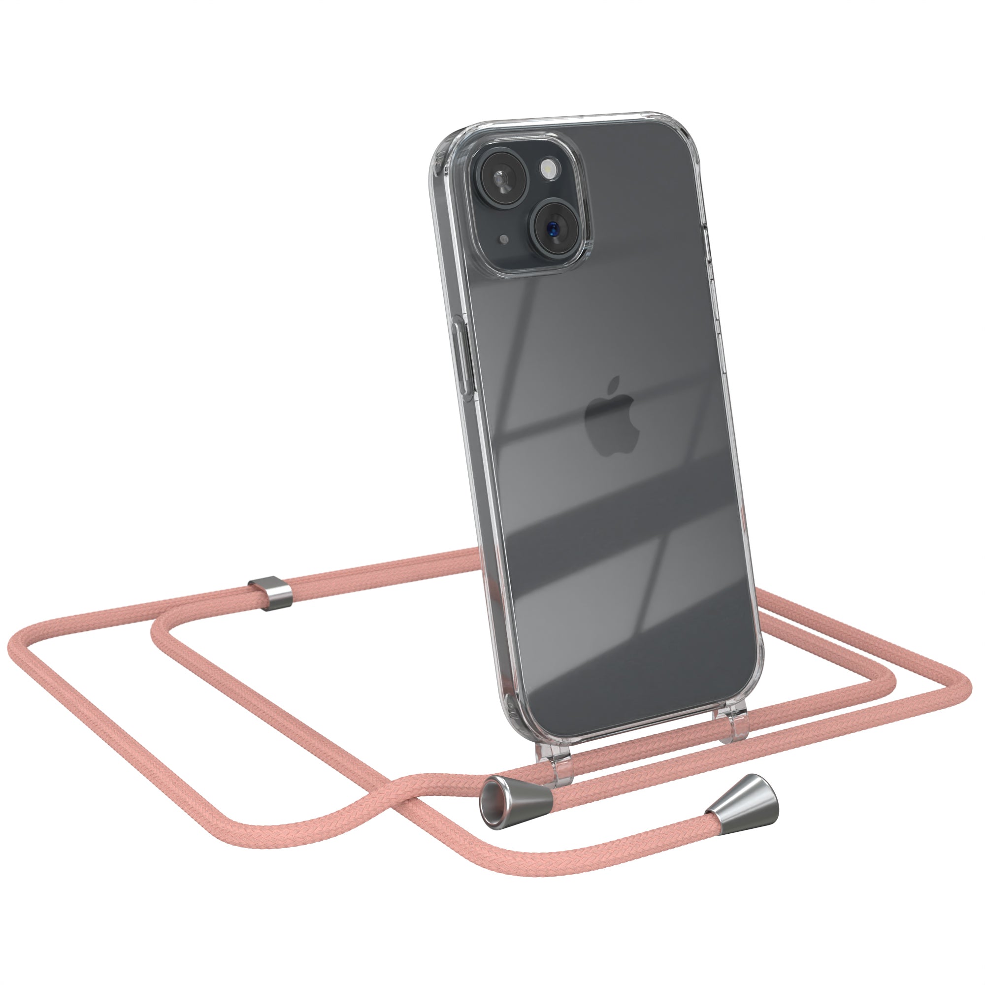 iPhone 15 transparente Hülle + Kordel